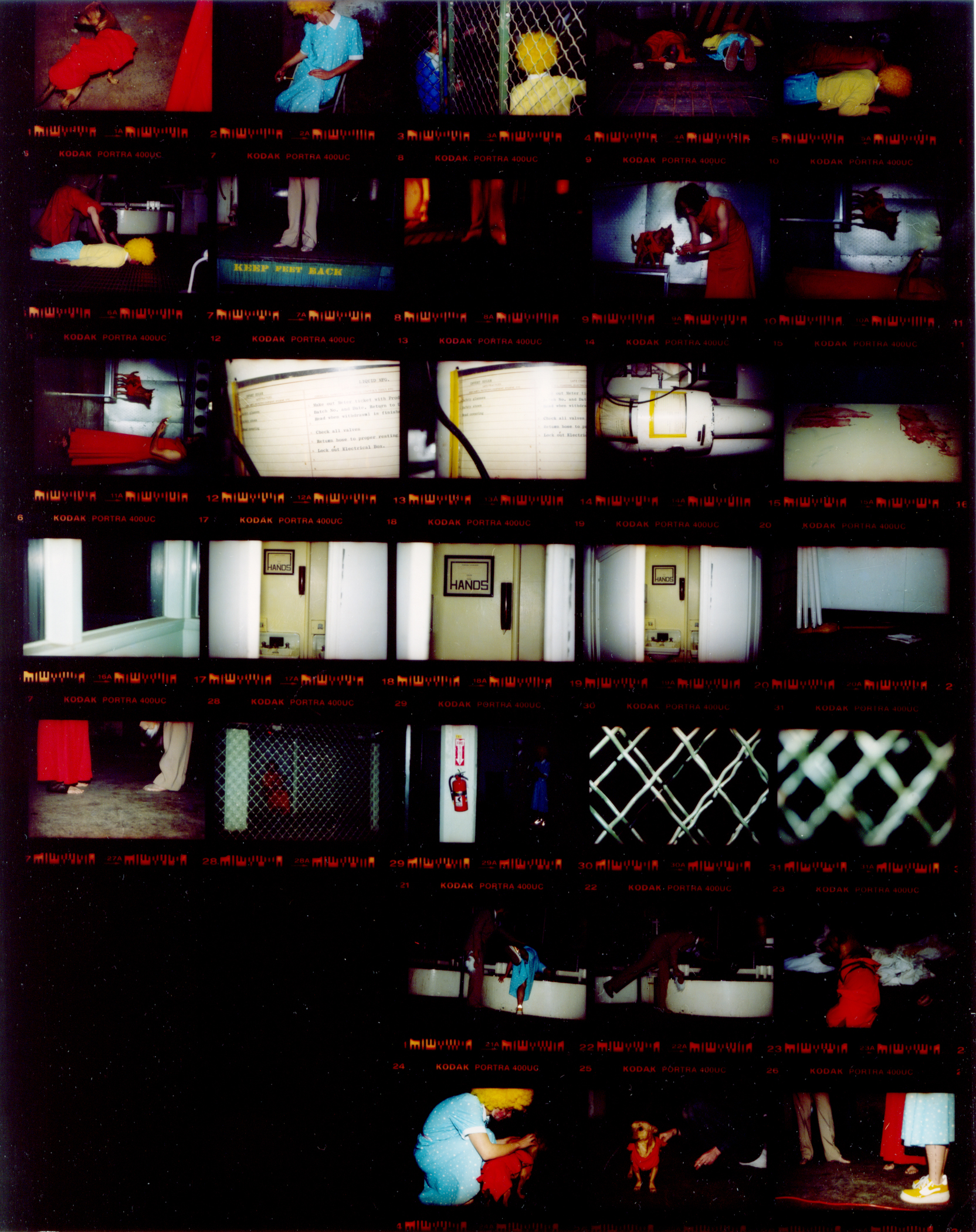 HAPPY CHINESE BILLIE HOLIDAY (c-print contact sheet)