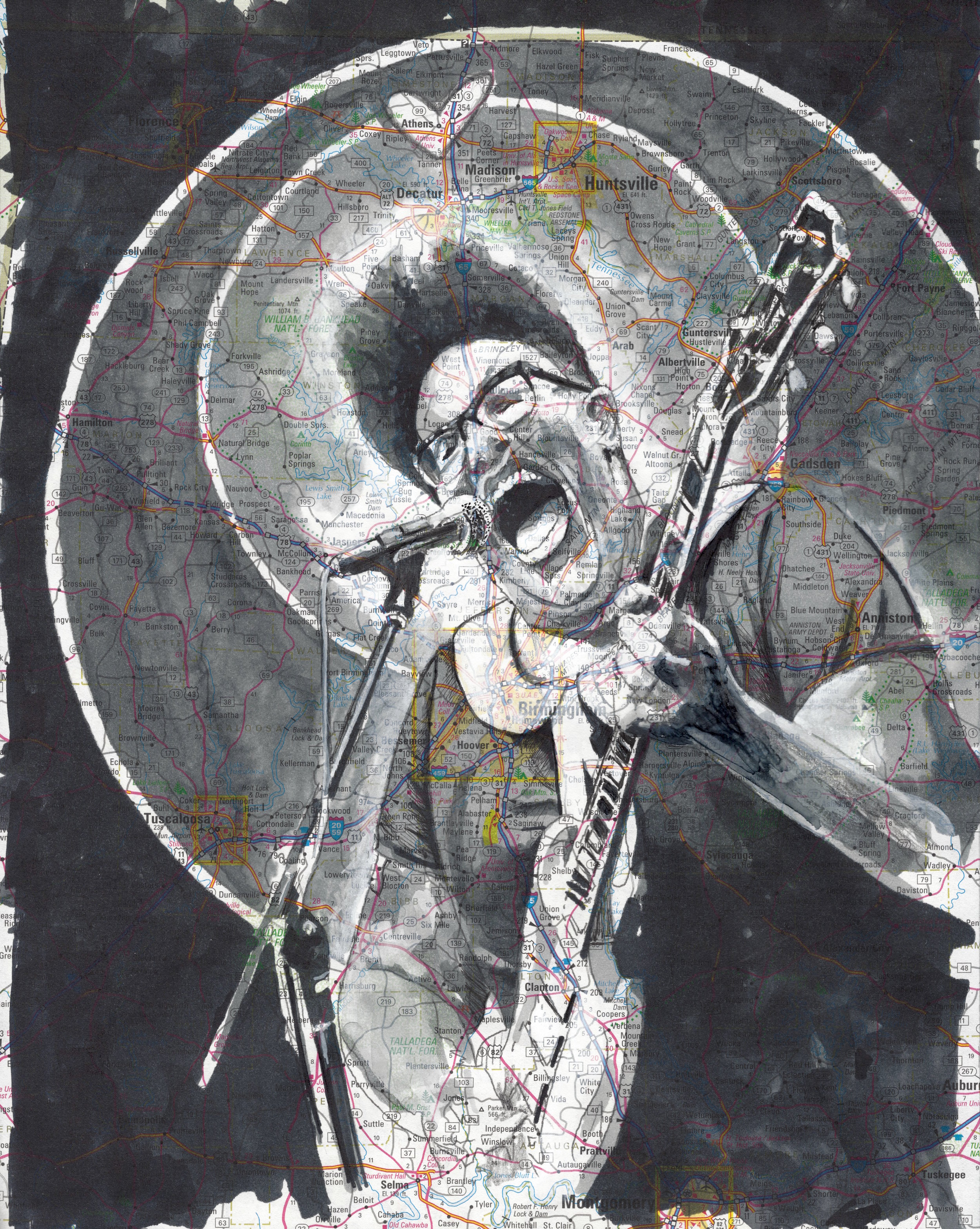 ALABAMA SHAKES ON ALABAMA MAP
