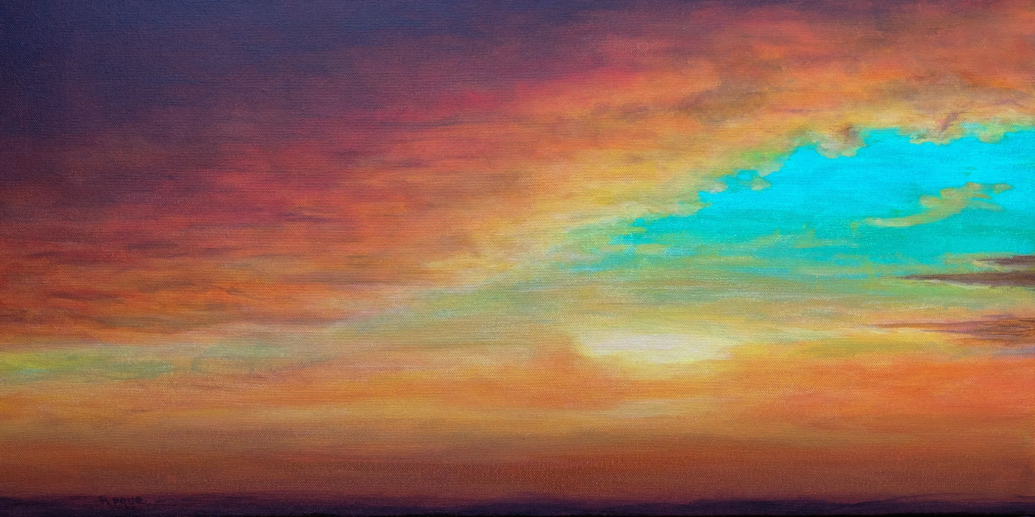 Acrílico sobre tela, 60 X 30 cm No disponible