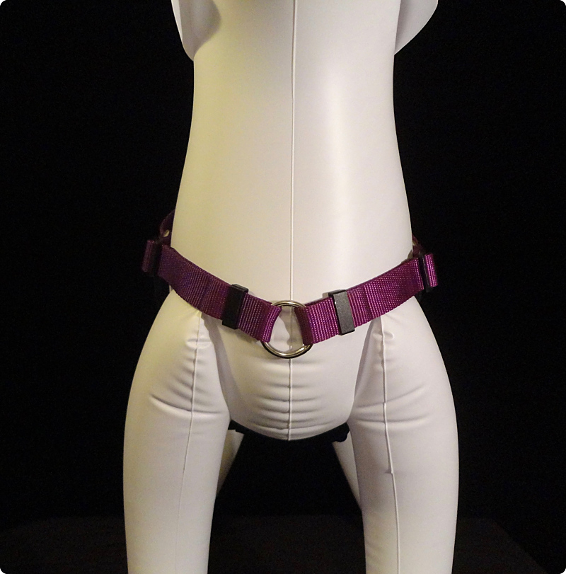 Jointed chest strap naturally wants to fall into a 'V' shape, causing a lot of vertical movement. You can see that it falls to the top of the leg, which may be why it bounces so much when walking.