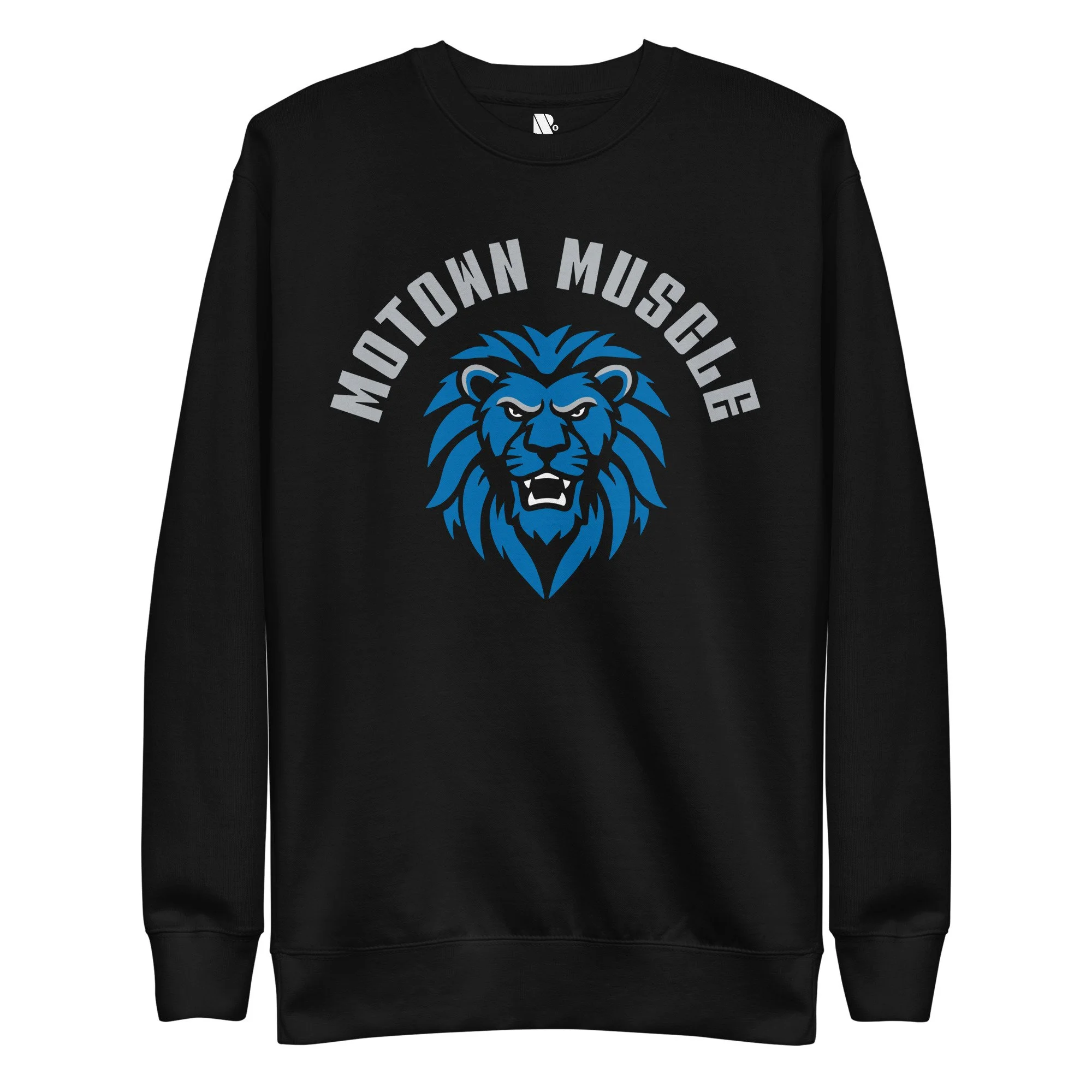 Motown Muscle Rocker Premium Sweatshirt Black/Blue/Grey