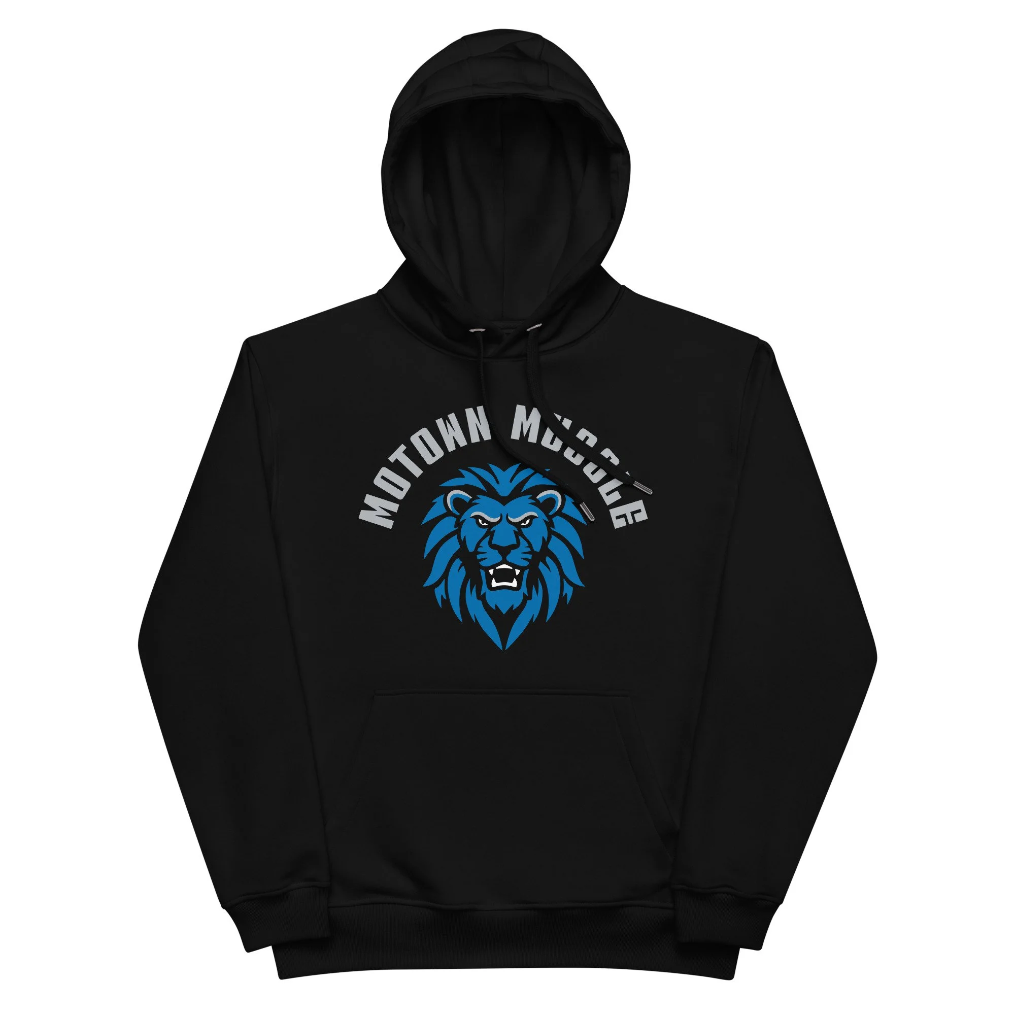 Motown Muscle Rocker Premium Hoodie Black/Blue/Grey