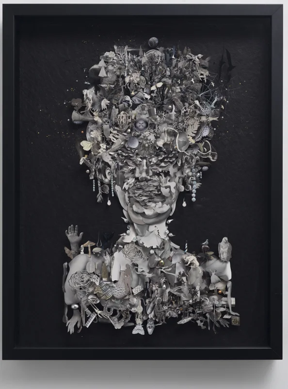 She Has More Past Than Most 2013 mixed media collage 950 x 750 mm