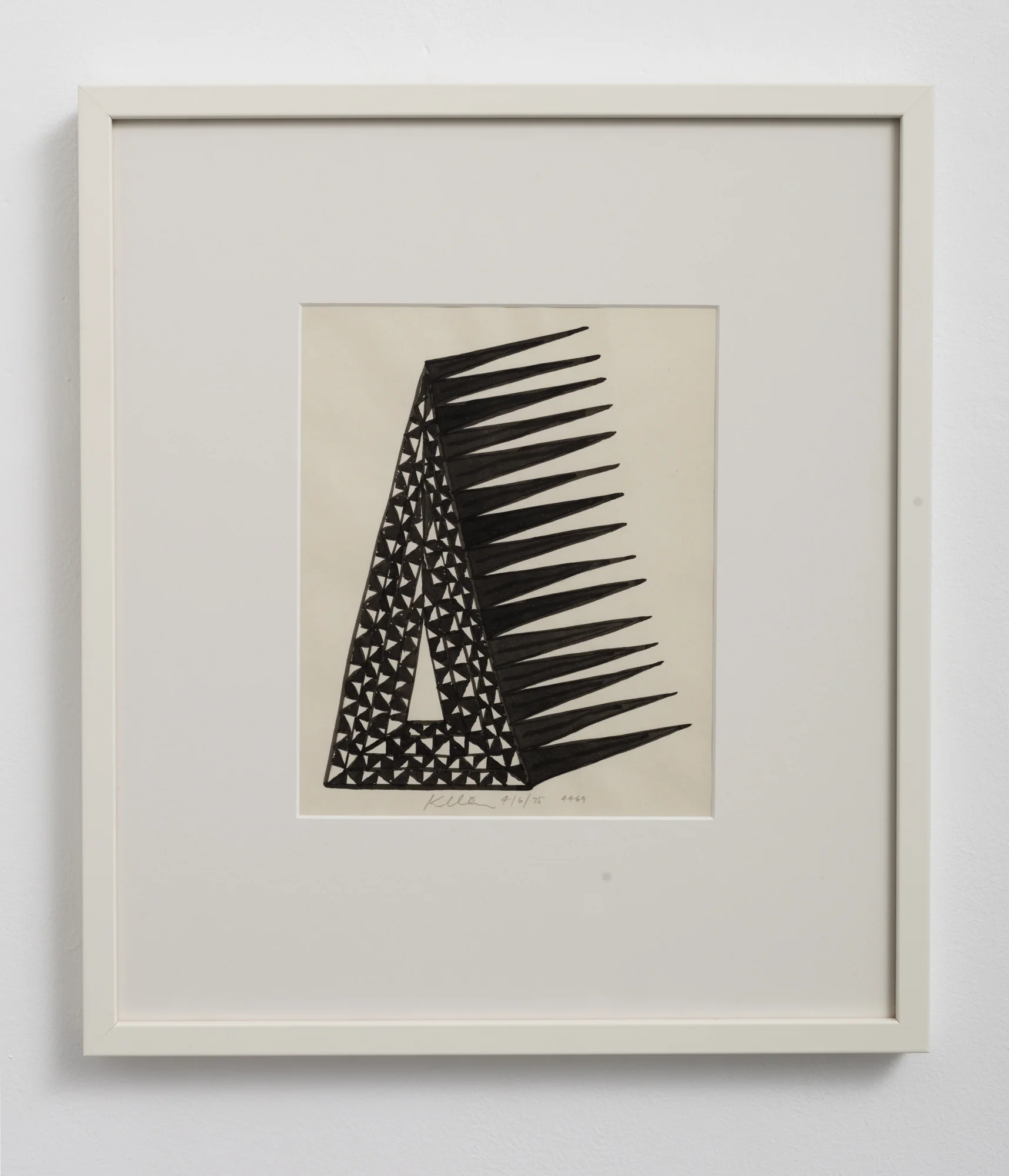 Untitled, 1975 acrylic on paper 215 x 170mm