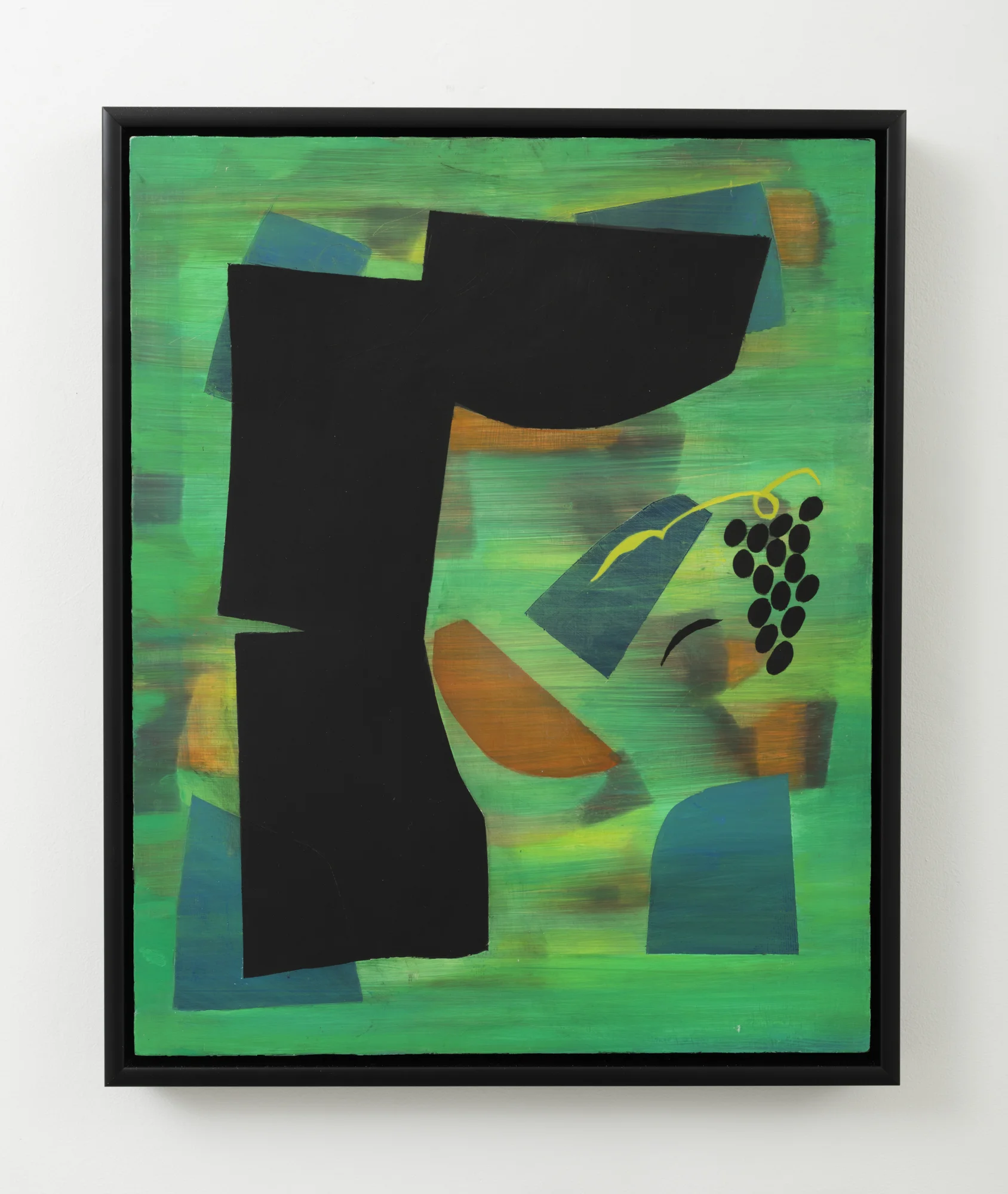 Saskia Leek Couch News #5 2016 Oil on aluminium 580 x 470mm