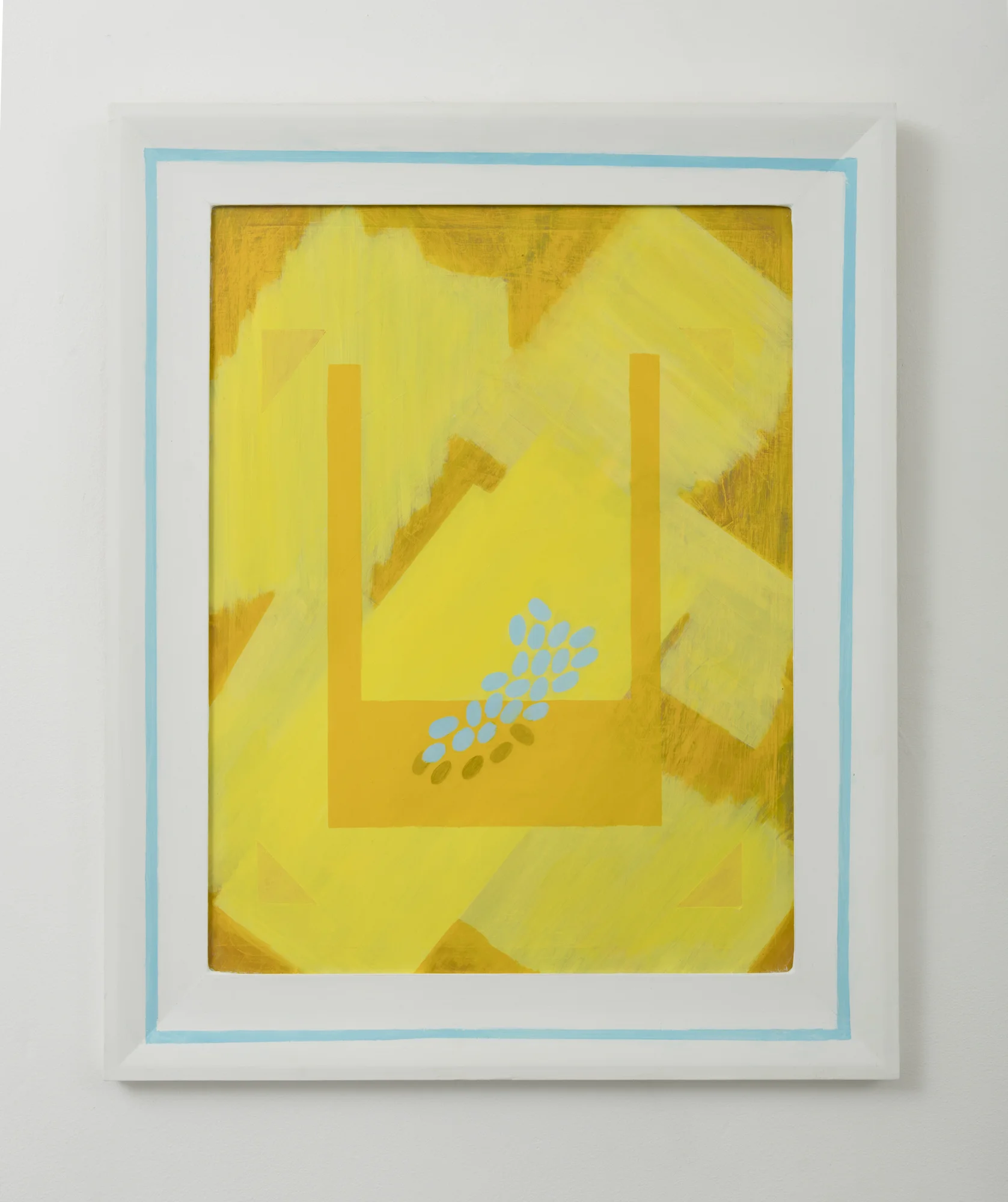 Saskia Leek Couch News #4 2016 Oil on aluminium 580 x 470mm