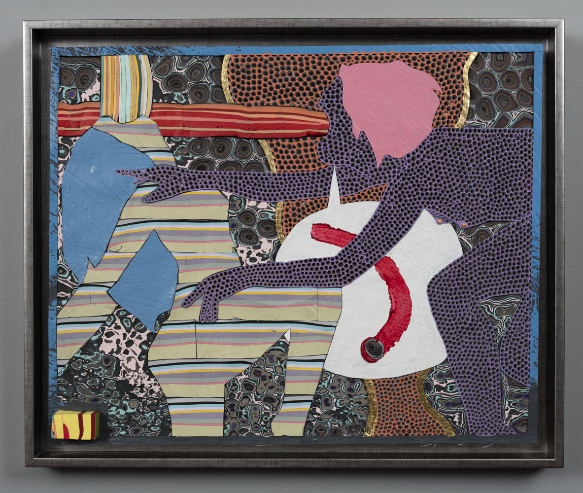 Blast Melt 2016 Acrylic and gold on canvas 550 x 660mm