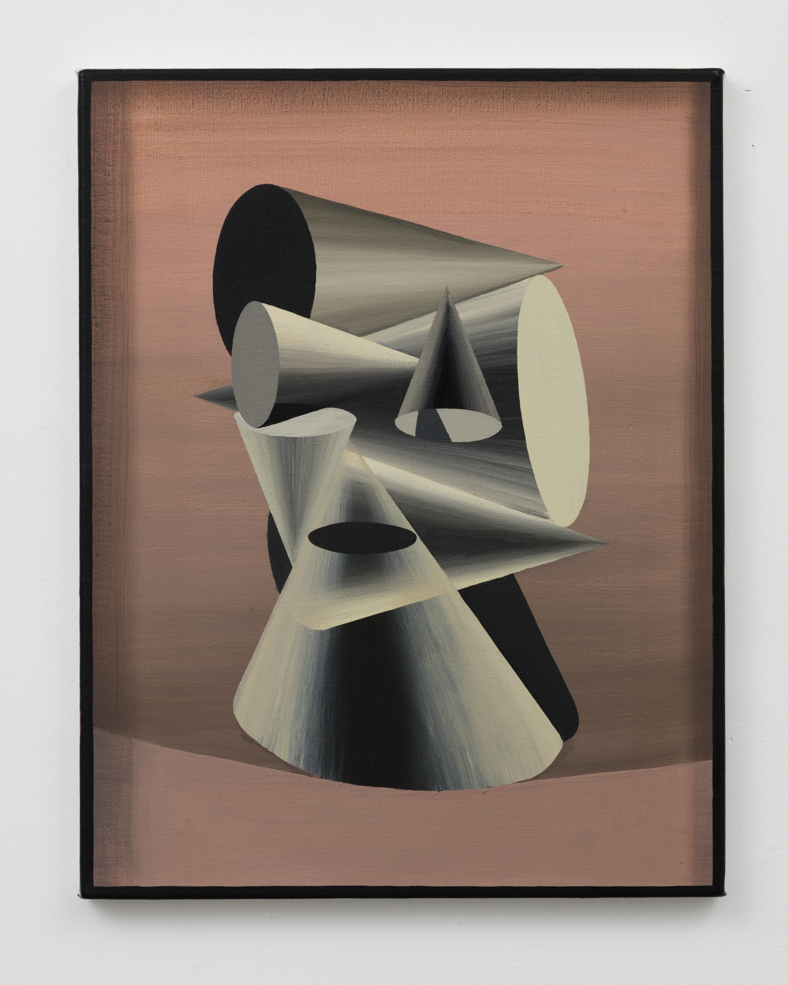 Julian Hooper The form of her 2016 Acrylic on linen 450 x 350mm