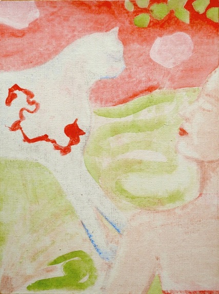 Michael Harrison Bloodstream 2016 Acrylic on canvasboard 405 x 304mm