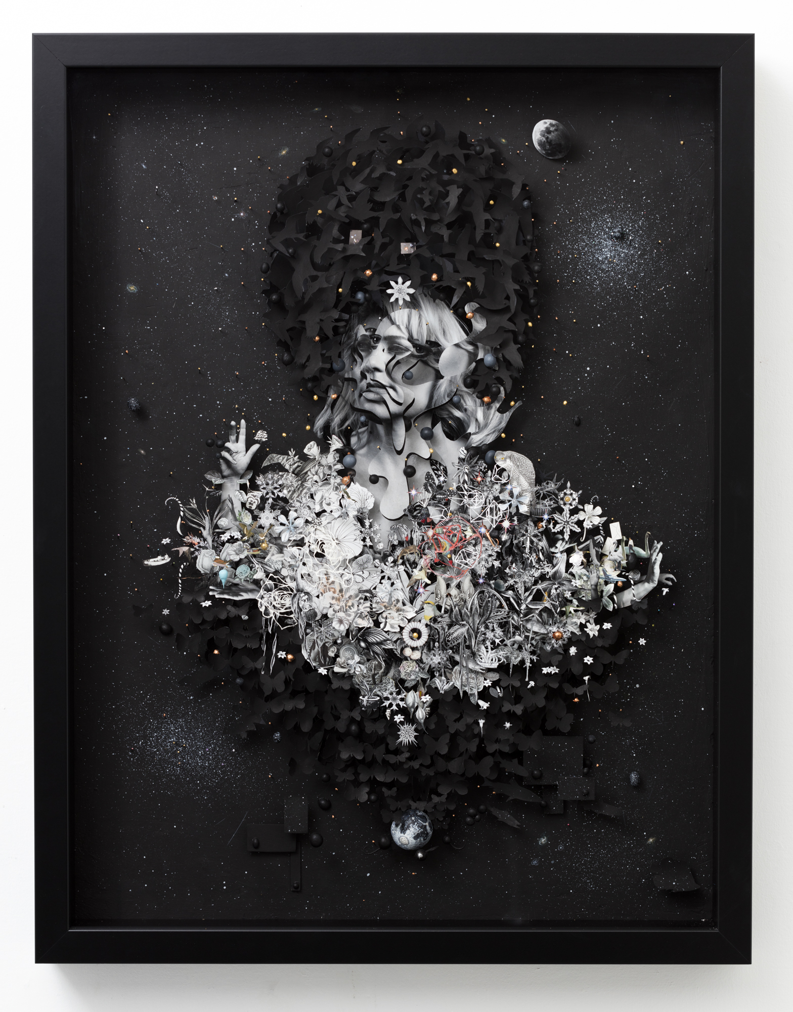 She has more past than most 2016 mixed media collage 790 x 595mm