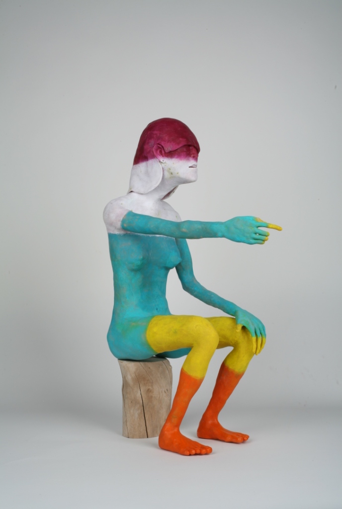   Pointer (Reacher)  2008 modelling material, steel, foil, paint 505 x 200 x 325mm (image courtesy Bryan James) 
