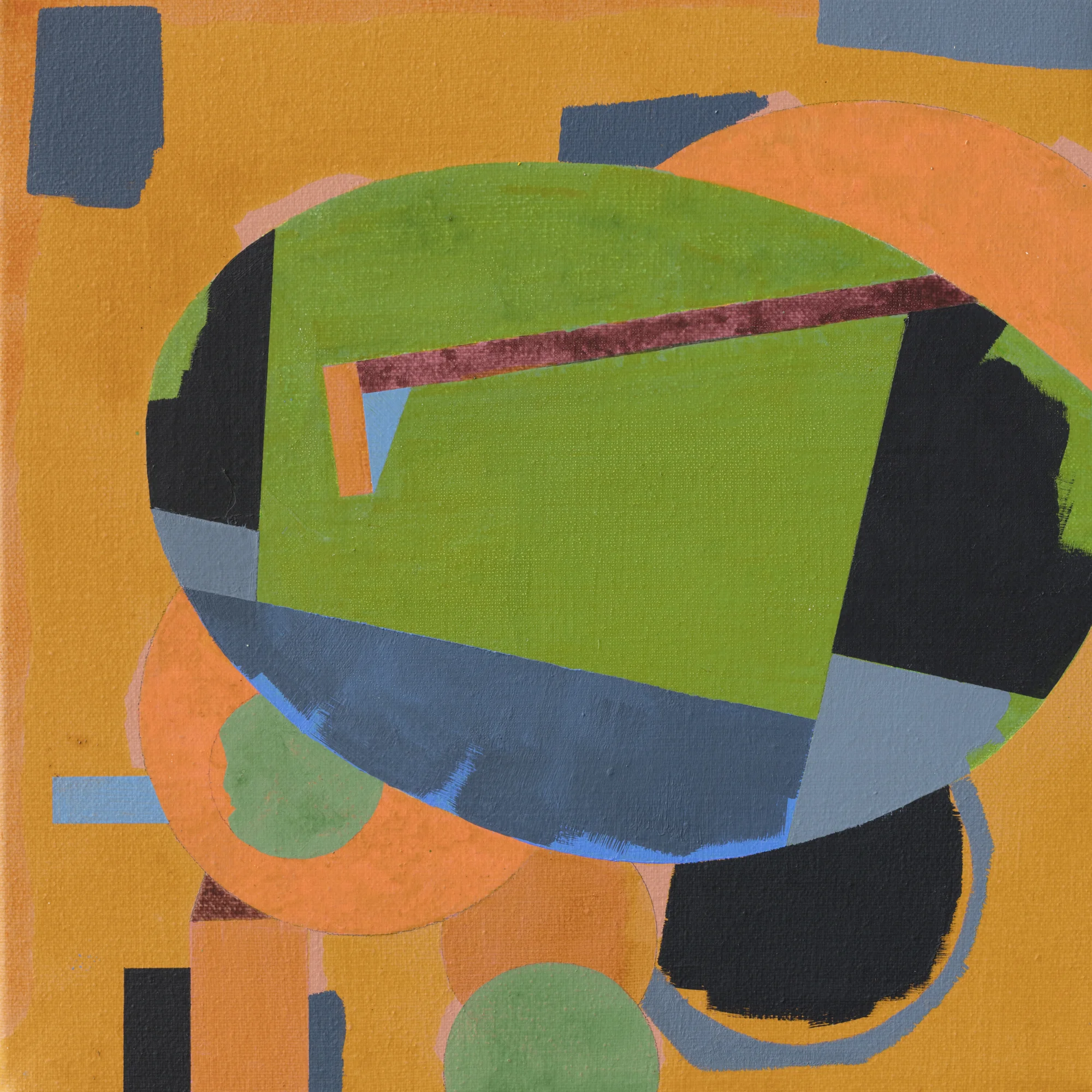The Jerk 2016 acrylic on canvas 300 x 300mm