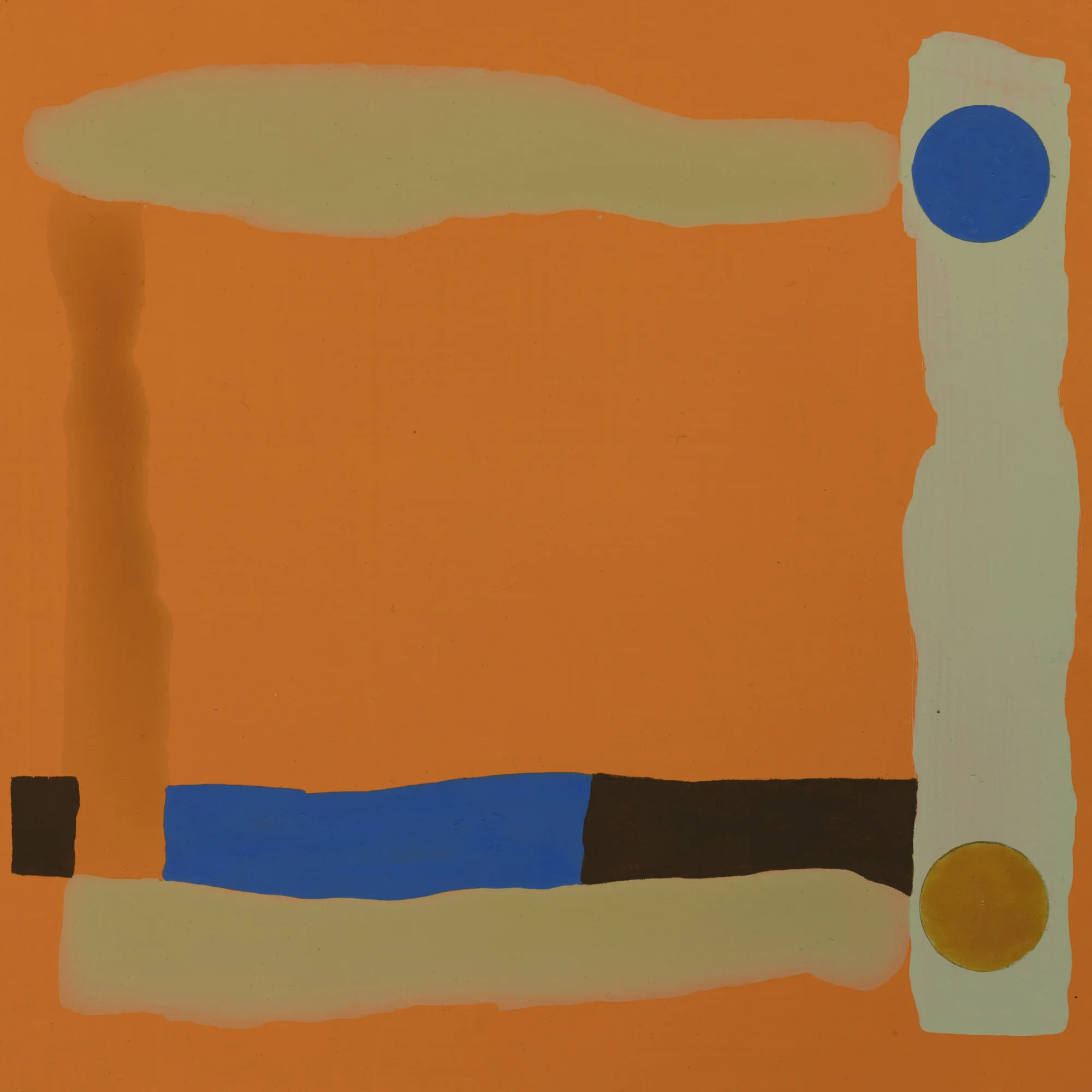 Subtraction 2016 acrylic on clay board panel 180 x 180mm