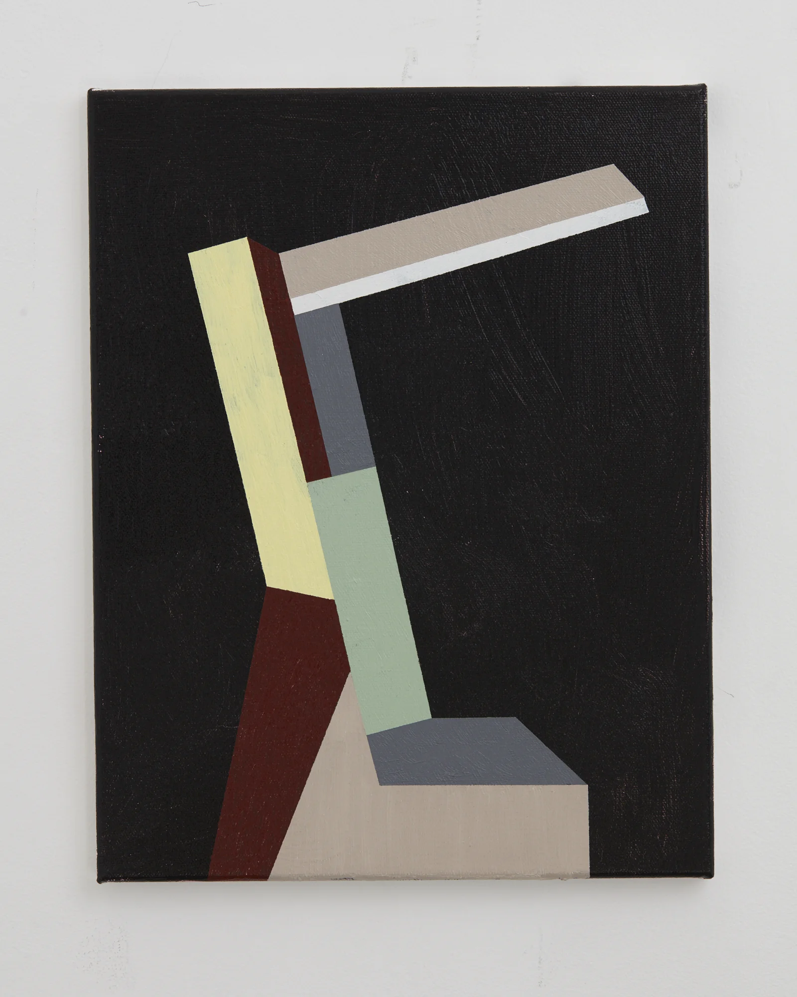 Tony de Lautour Modern Letter 4 2017 oil and acrylic on canvas 355 x 255mm