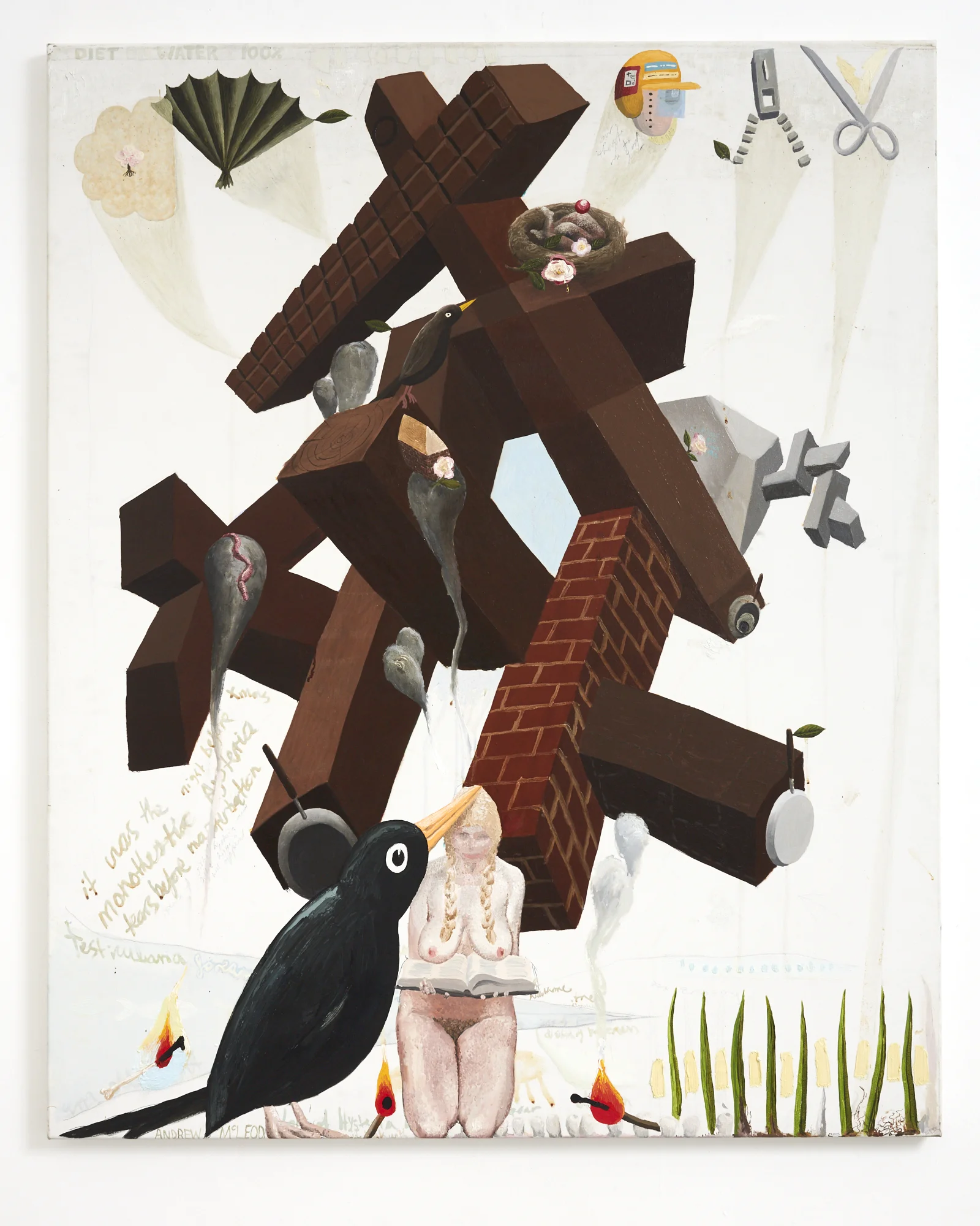 Andrew McLeod Diet on Water 100% 2005 oil on canvas 1345 x 1100mm