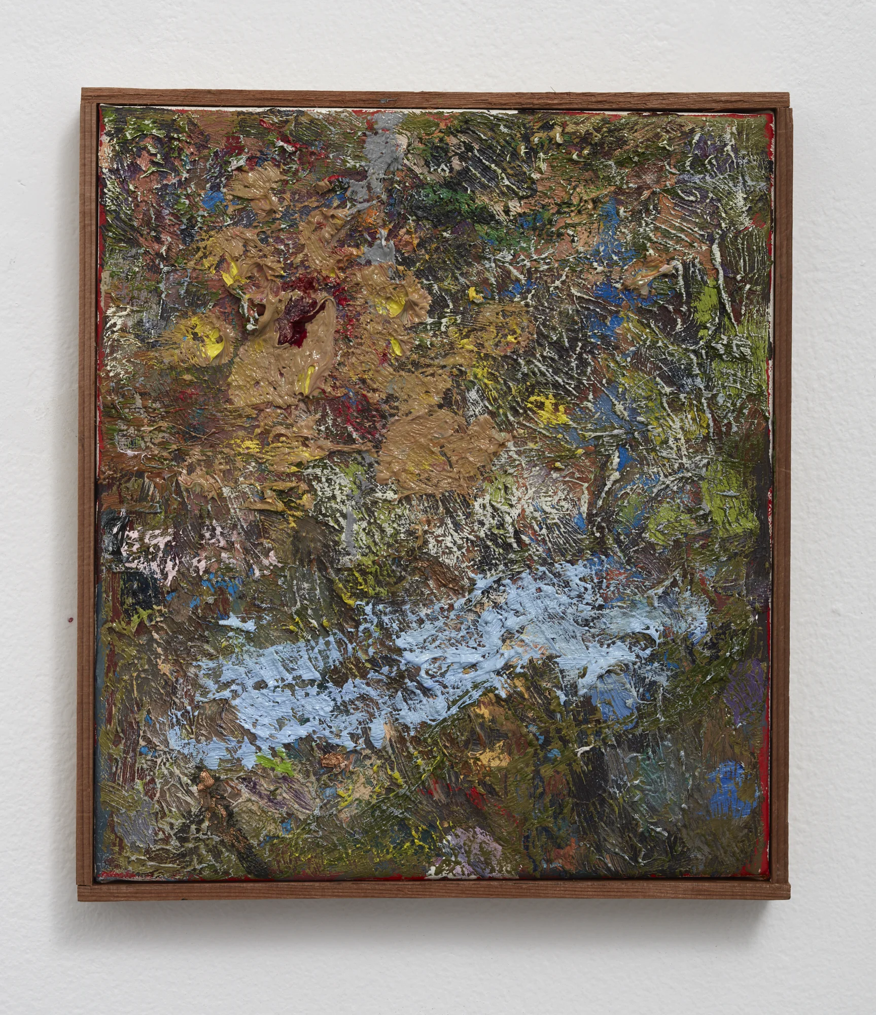 Small abstraction with Alizarin Red Lake 2017 oil on canvas 240 x 210mm