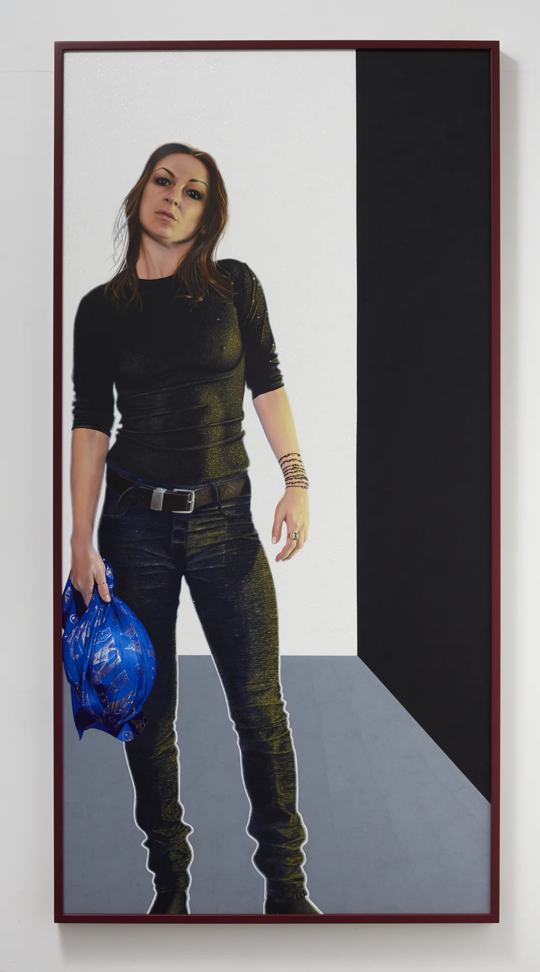 Liz Maw New Paintings 22 July - 16 August Salome 2017 oil on board 2085 x 1050mm