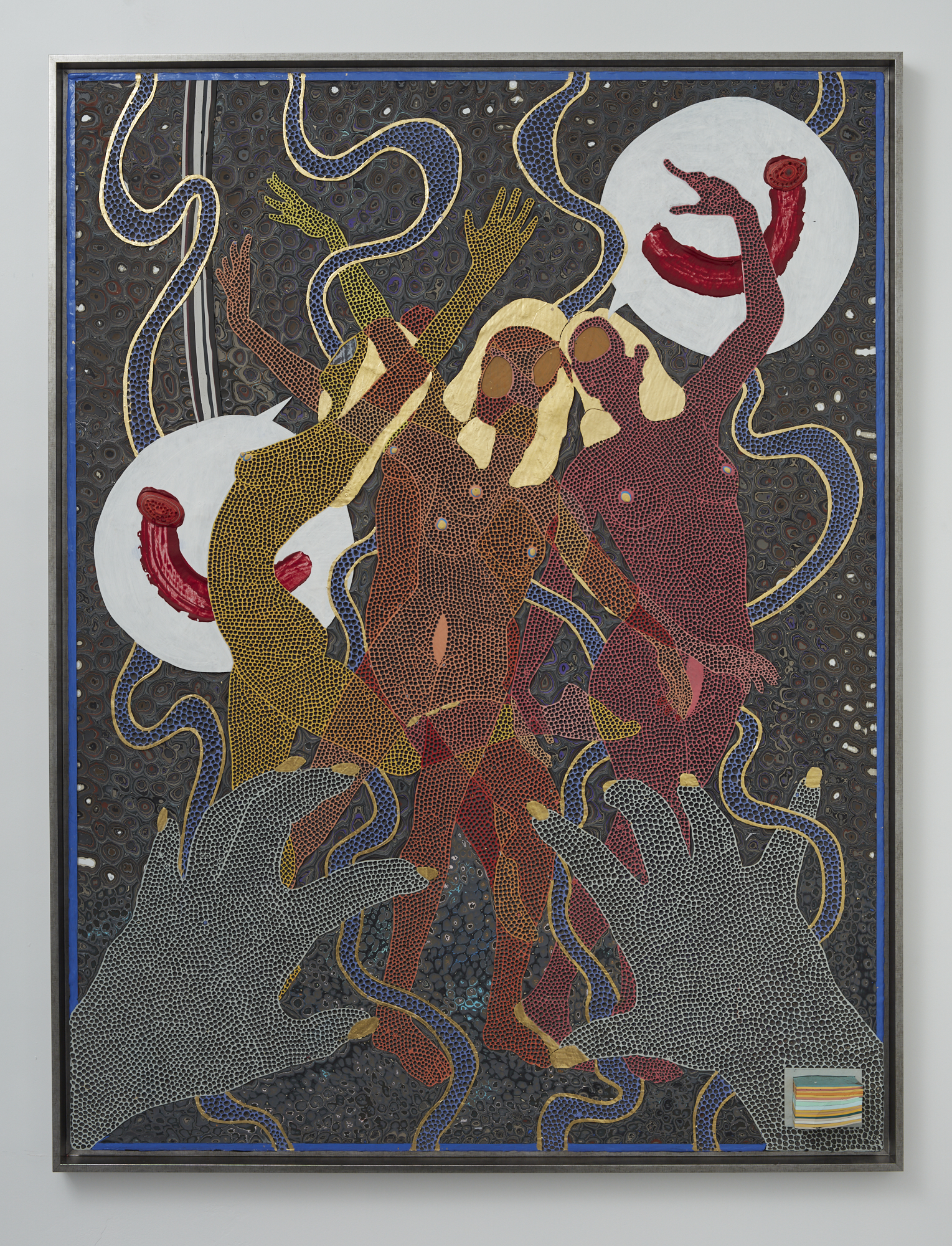 Rohan Wealleans Joy Control 19 August - 16 September Joy Control 2017 acrylic and gold on canvas 1595 x 1205mm