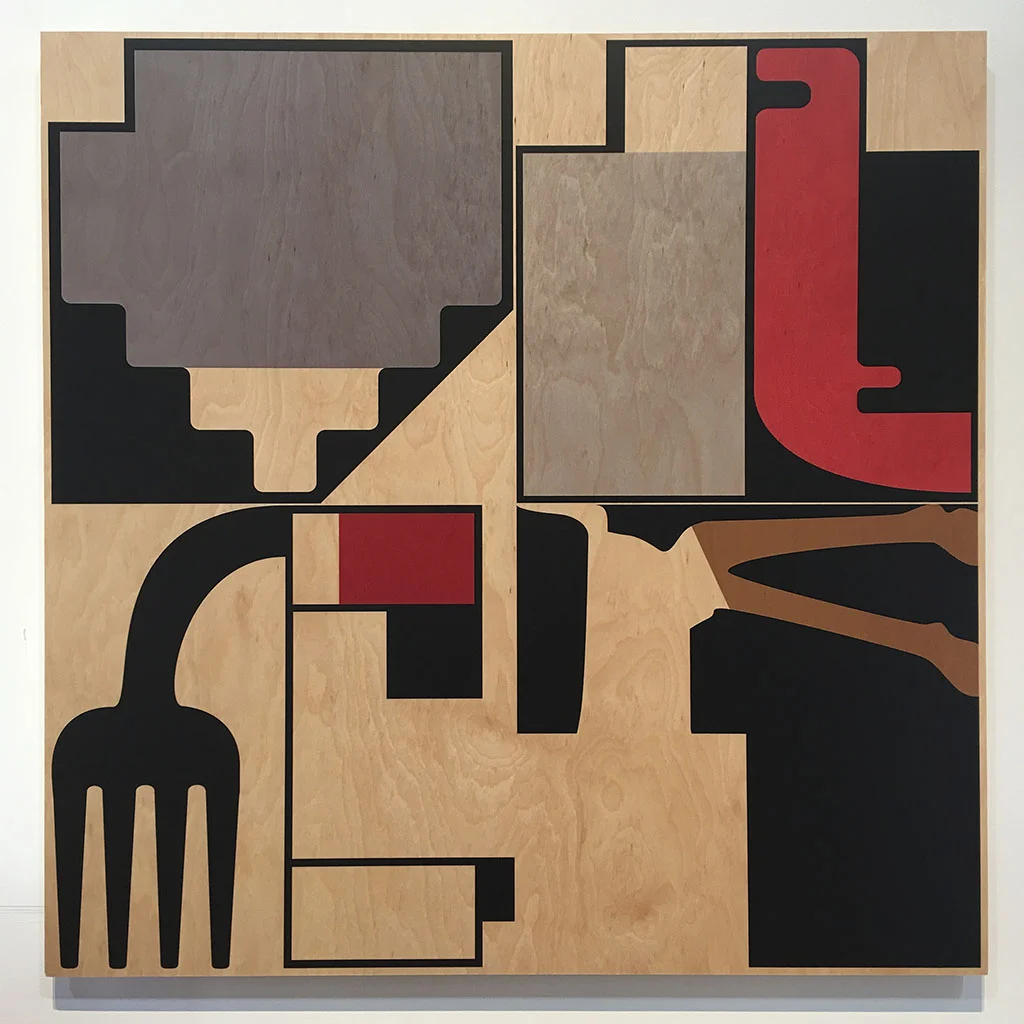 Database J (4588) 2017 UV inkjet on plywood 750 x 750mm