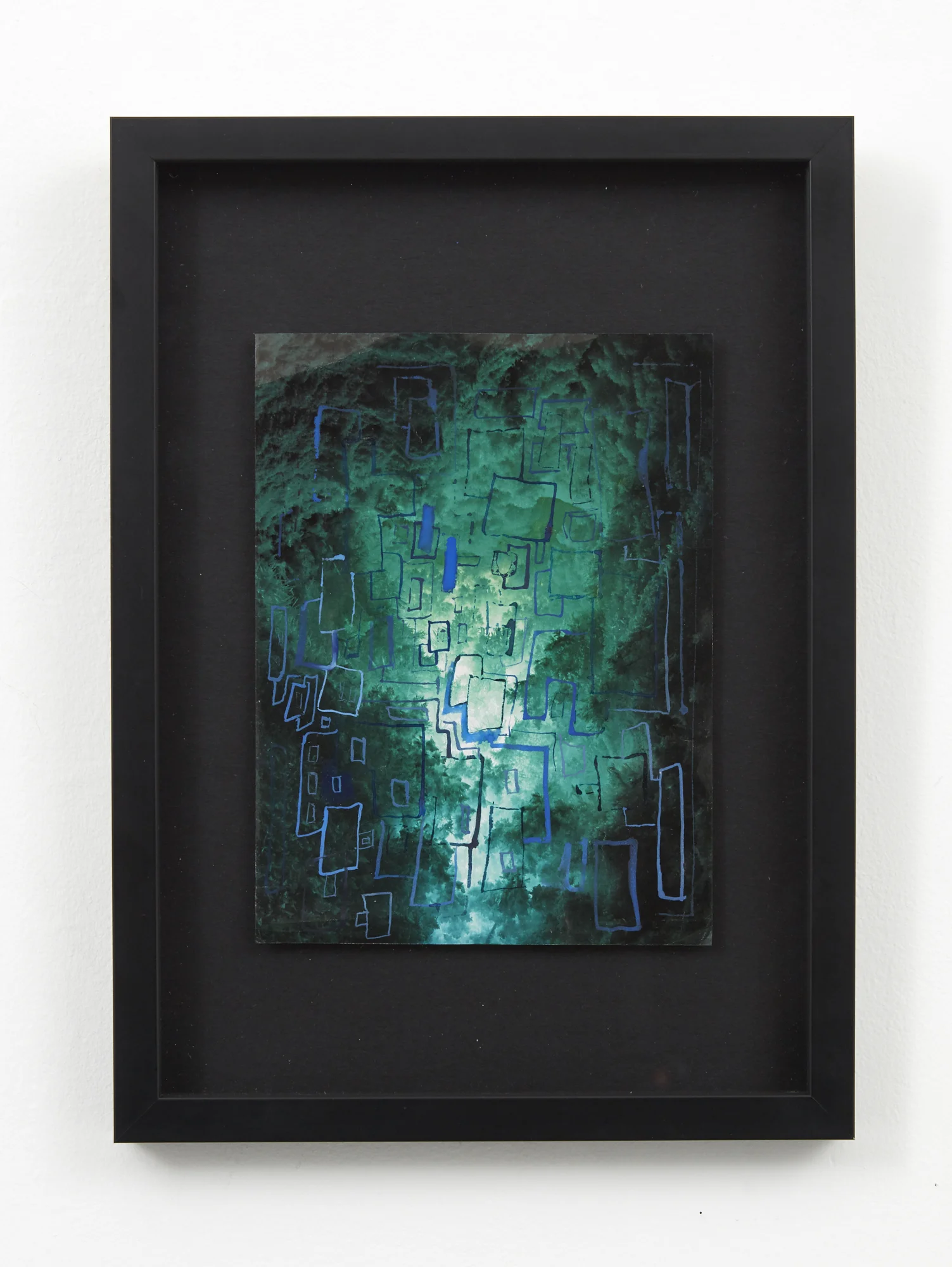 Peter Madden The Fathomable 2017 watercolour on found photo 195 x 150mm