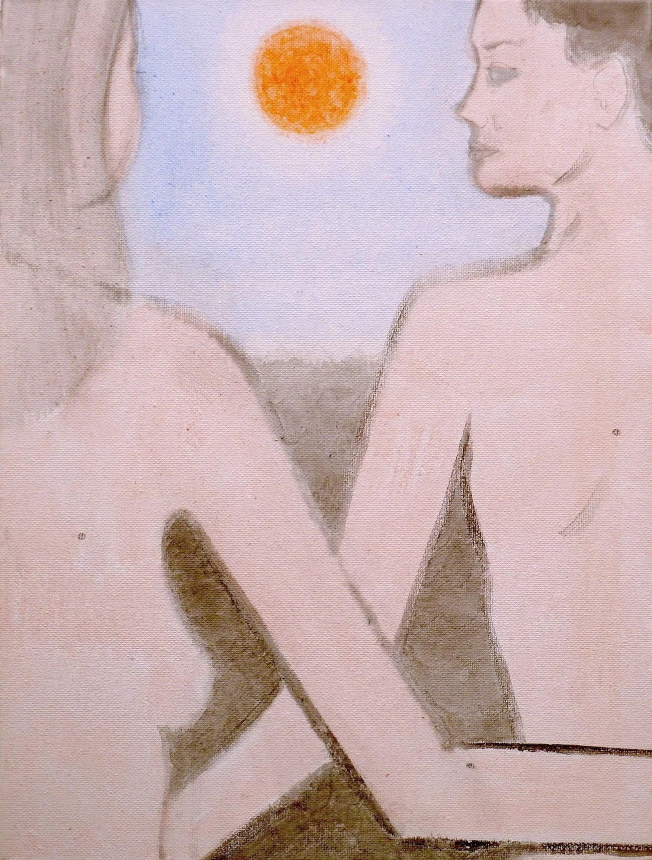   Pale Morning  2017 acrylic on canvas 400 x 300mm 