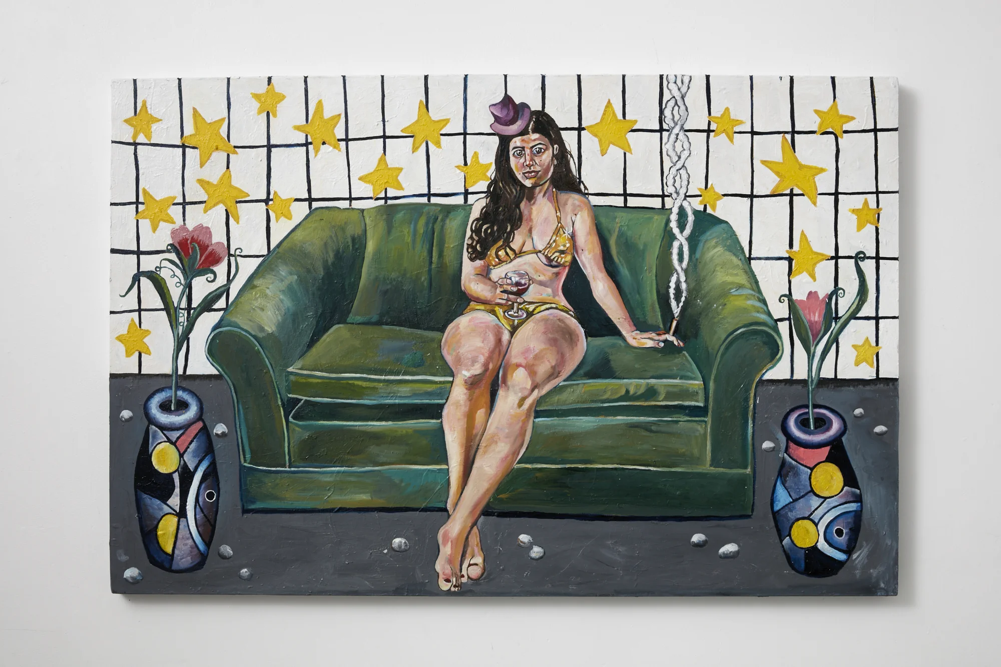 Rea Burton Kahu 2017 oil on board 800 x 1210mm