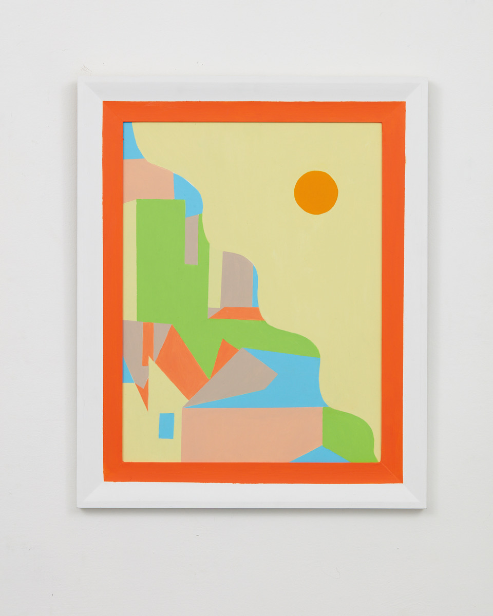 Untitled 2018 oil on aluminium 580 x 470mm