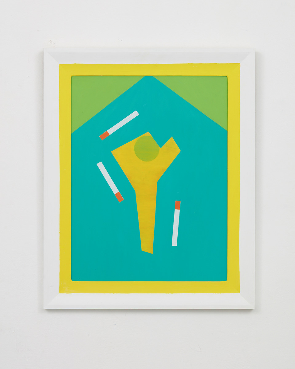 Untitled 2018 oil on aluminium 580 x 470mm