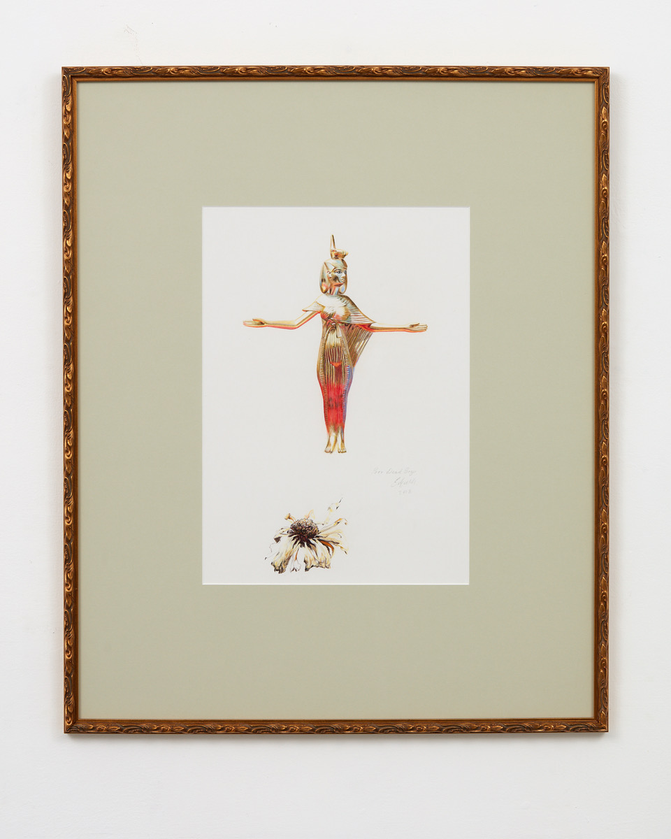 Poor Dead Boy 2018 watercolour pencil on paper 370 x 270mm