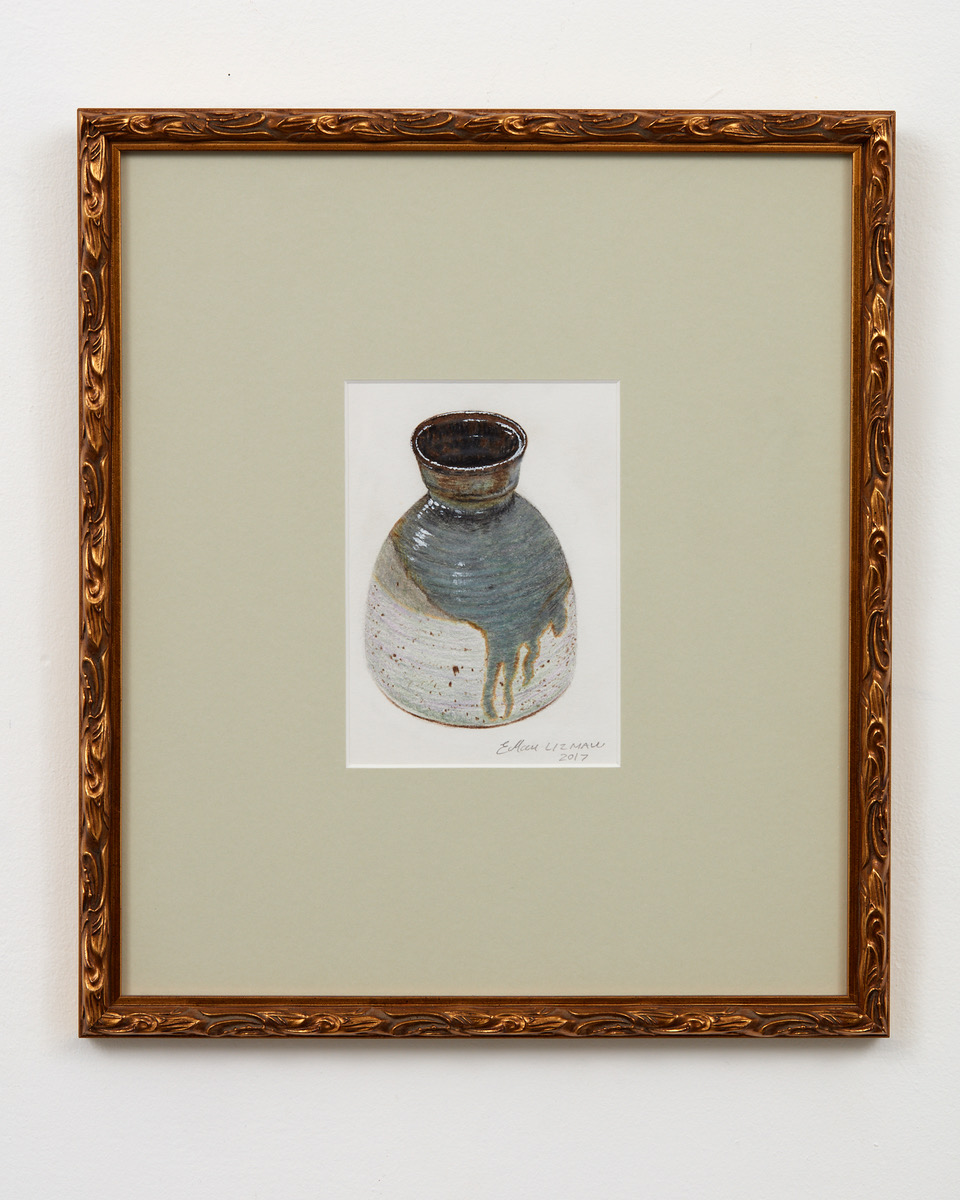 Pottery 2 2017 watercolour pencil on paper 140 x 100mm