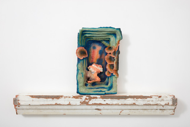 Suji Park and Sim Jung Kim Bamsori (Night noise) 2018 pigment, paint medium, epoxy clay, paper clay, Lego 370 x 240 x 70mm