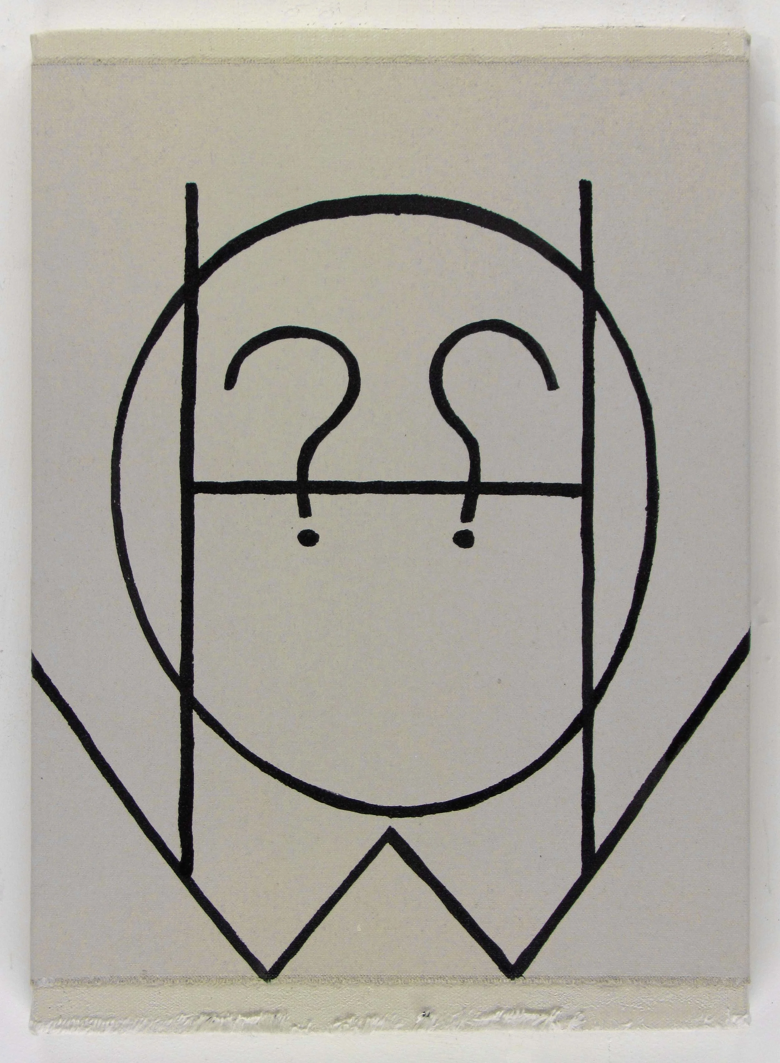 How? 2018 acrylic on canvas 350mm x 250mm