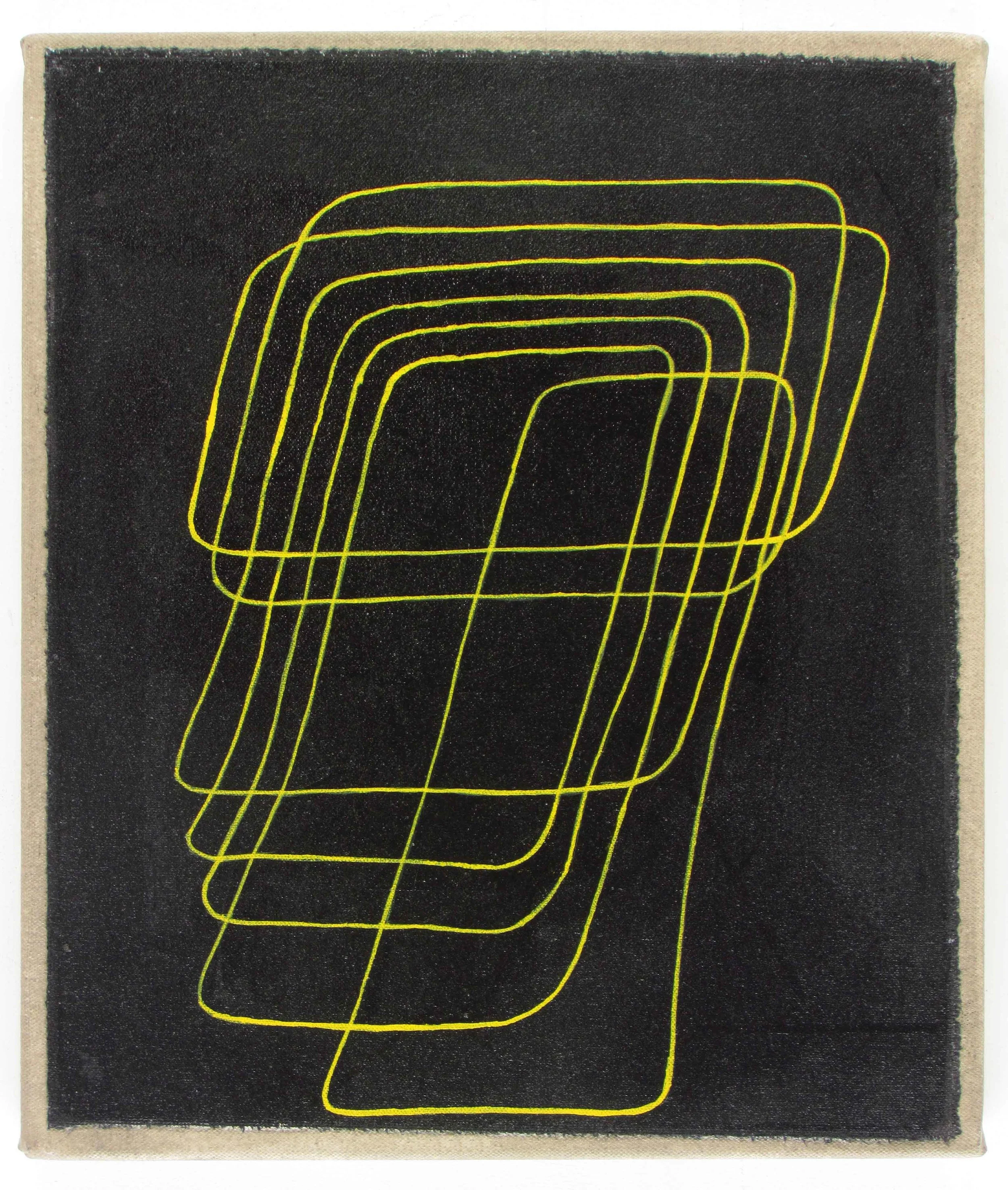 Profile 2018 acrylic on canvas 350mm x 280mm