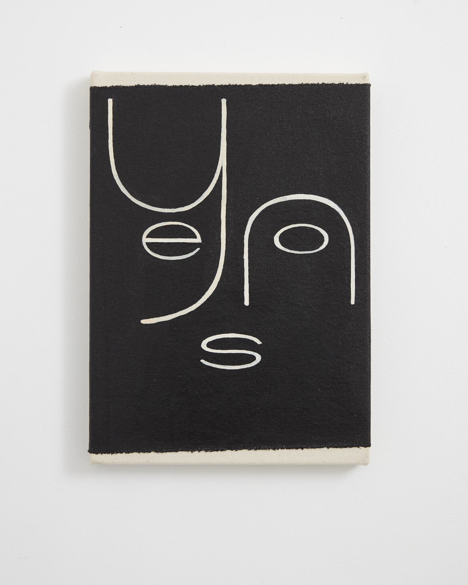 Yes No 2018 acrylic on canvas 350mm x 250mm