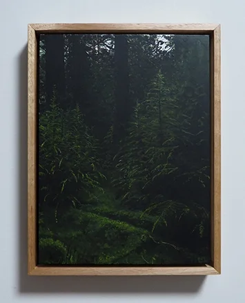 Grant Nimmo Only just swimming 2018 oil on board 335 x 260mm