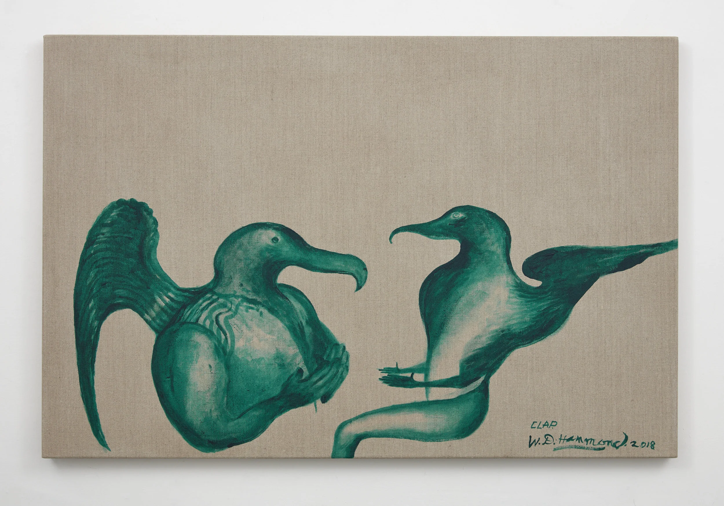 Clap 2018 acrylic on linen 800 x 1205mm