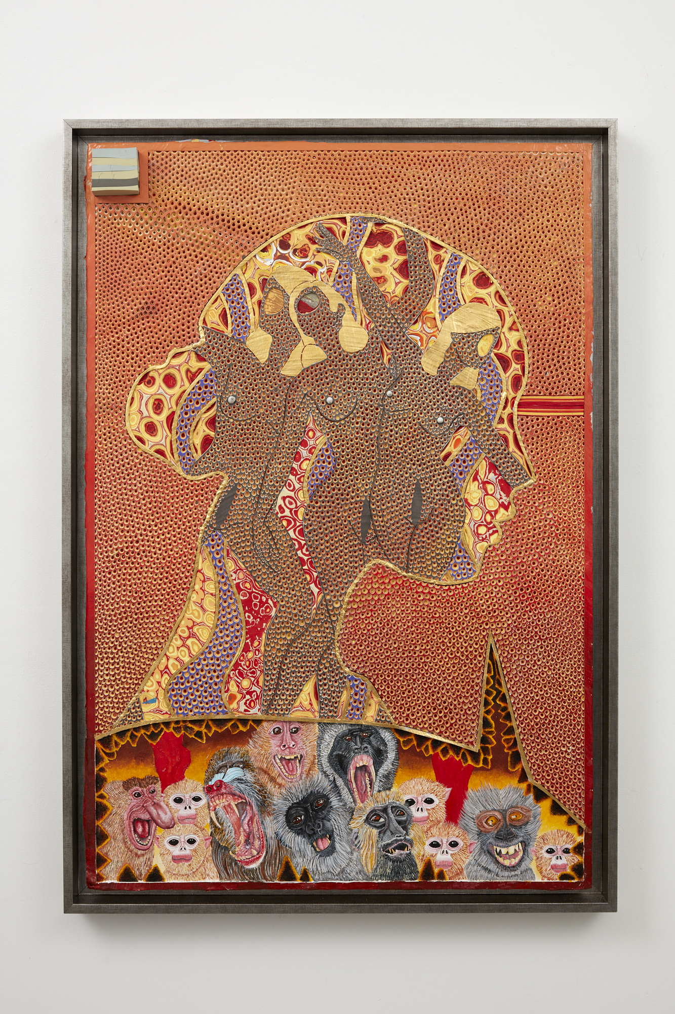 Rohan Wealleans Every Which Way but Loose 8 August - 1 September Every Witch Way but Loose 2018 acrylic and gold on canvas 650 x 965mm