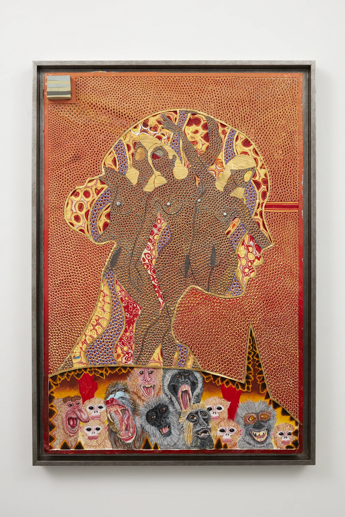 Rohan Wealleans Every Which Way but Loose 8 August - 1 September Every Witch Way but Loose 2018 acrylic and gold on canvas 650 x 965mm