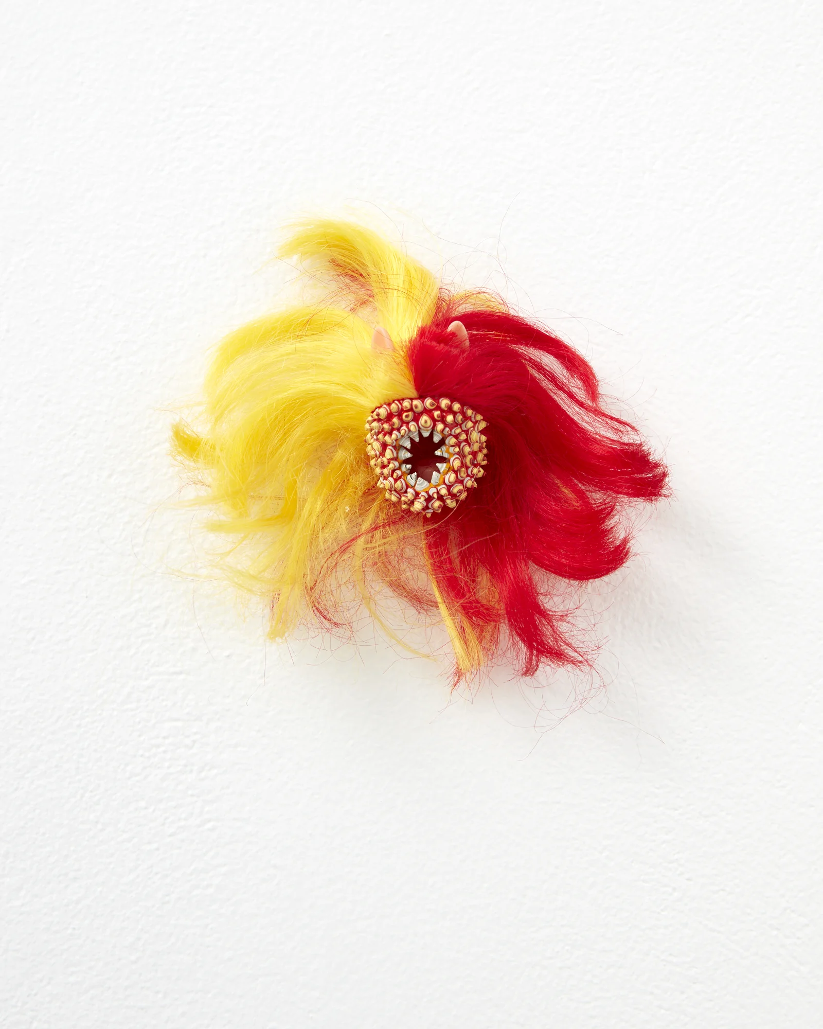 Witch Head 2018 acrylic, found object dimensions variable