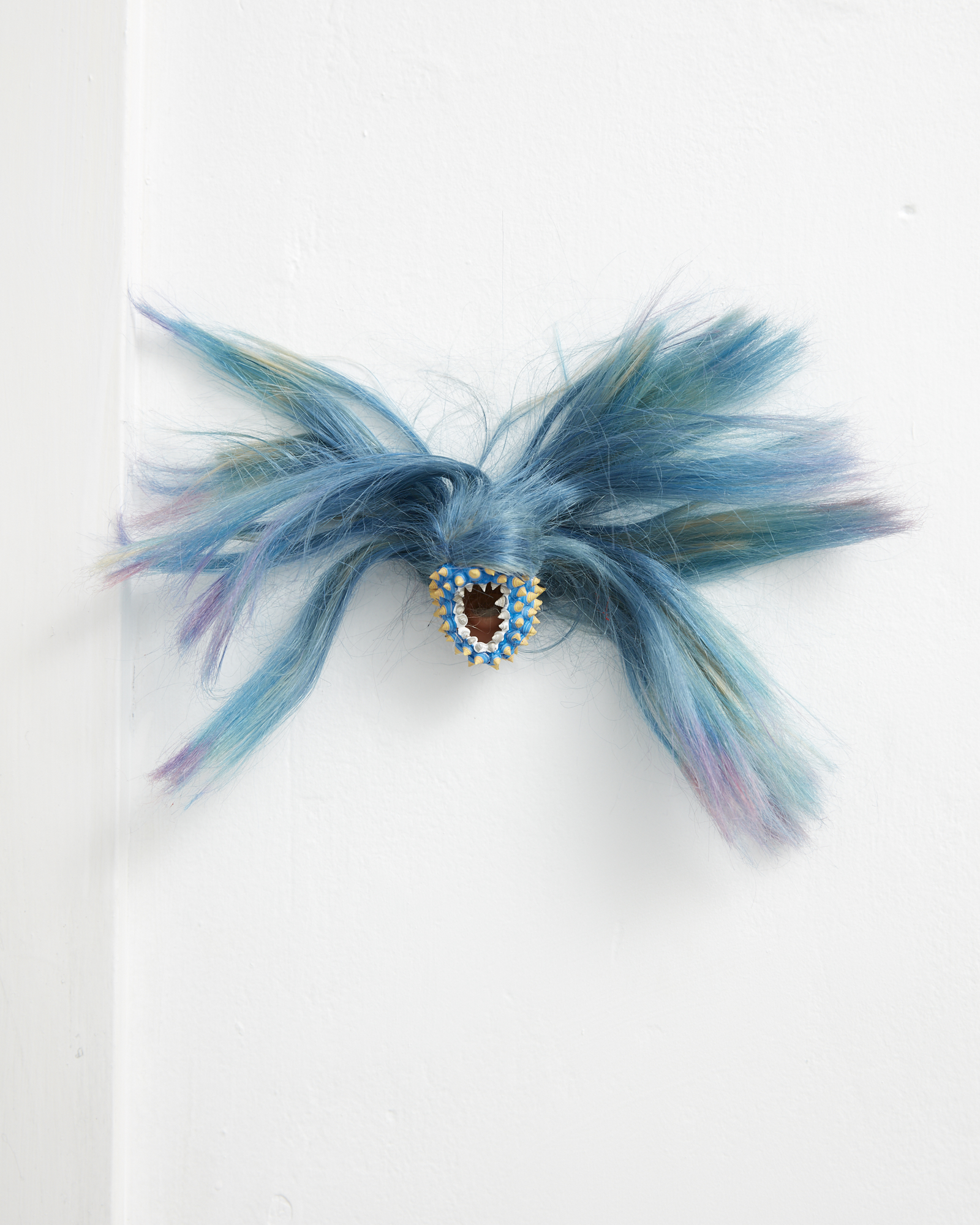 Witch Head 2018 acrylic, found object dimensions variable