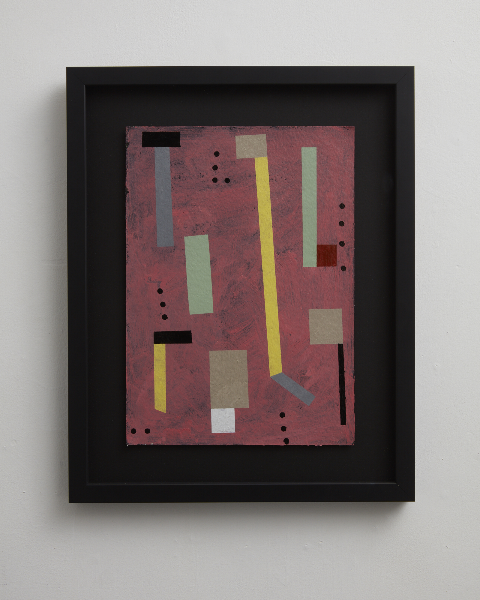 Modern Letters 2 2018 oil and acrylic on paper 355 x 255mm