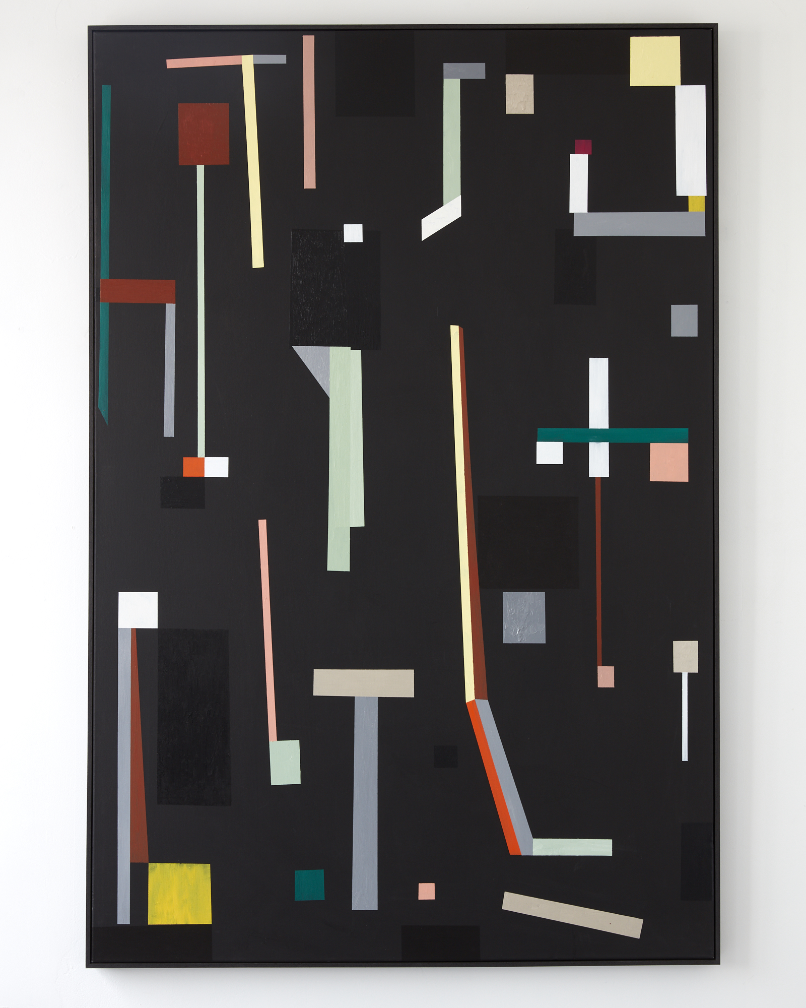 Tony de Lautour Letters and Corrections 5 - 29 September Corrections 2018 oil and acrylic on canvas 1520 x 1010mm