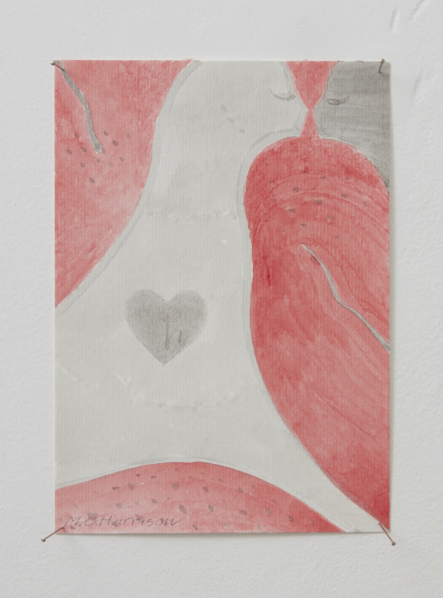 Coming to Visit 2018 acrylic on paper 210 x 148mm