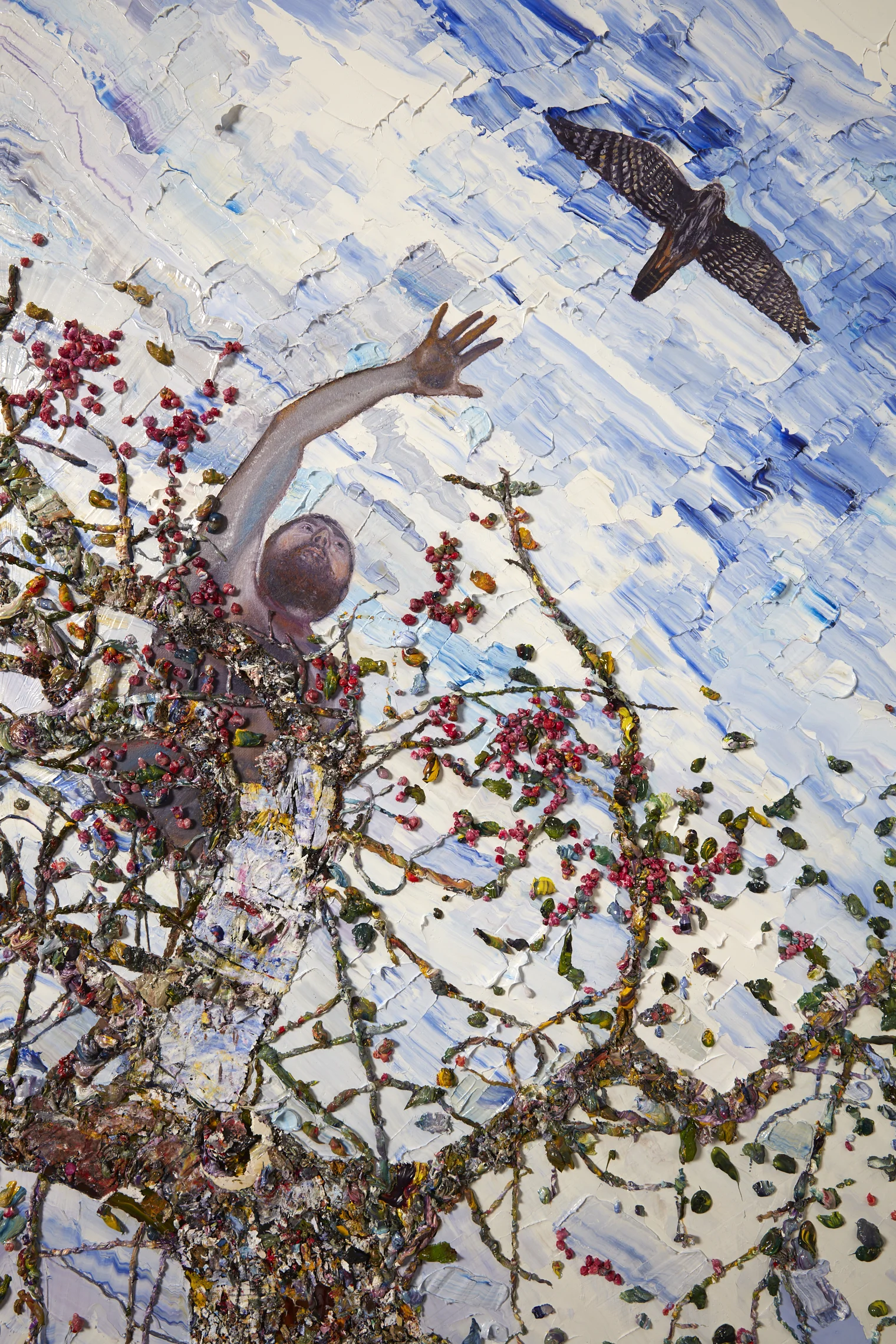 Texture of Nothing (detail) 2018 oil on linen 1810 x 1520mm