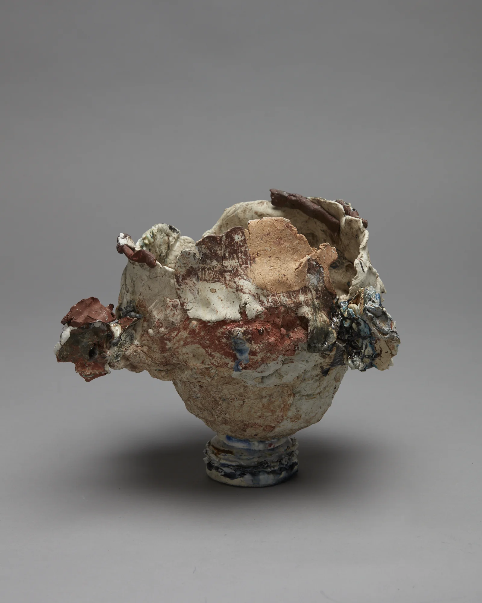 Eleni 2018 porcelain, raw clay, stoneware, earthenware, ceramic pigment, oxide glass 225 x 300 x 300mm