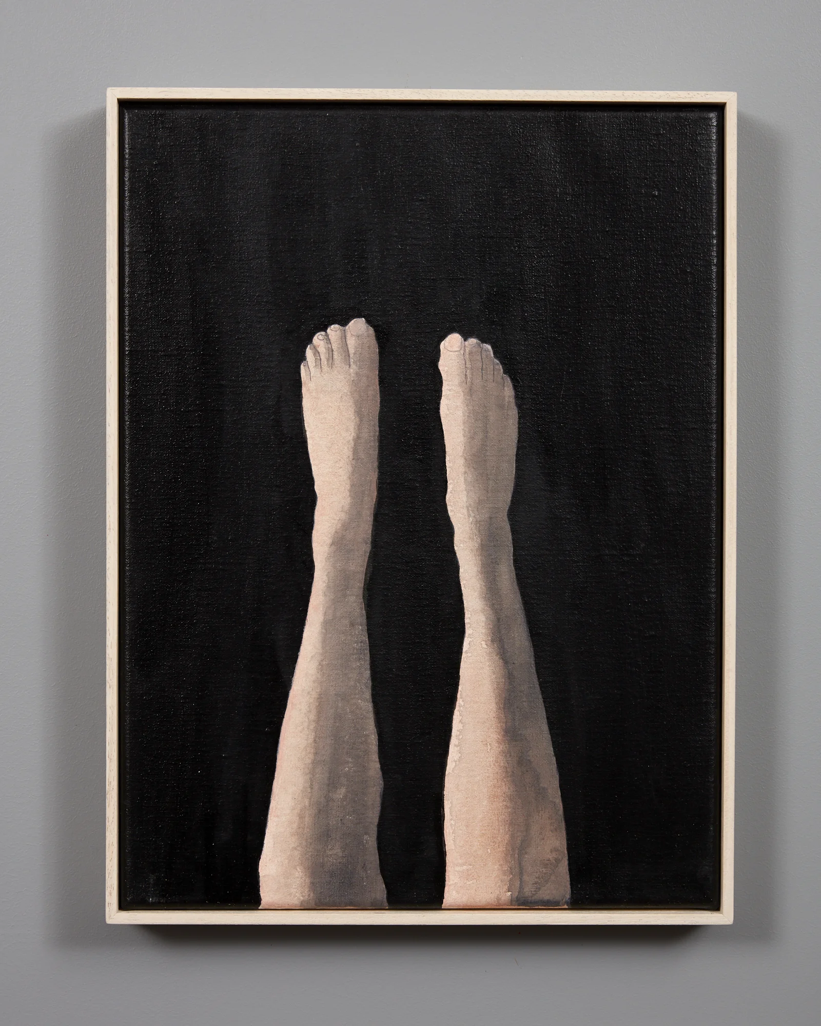 Dive 2018 oil, watercolour and coloured pencil on linen 400 x 300mm