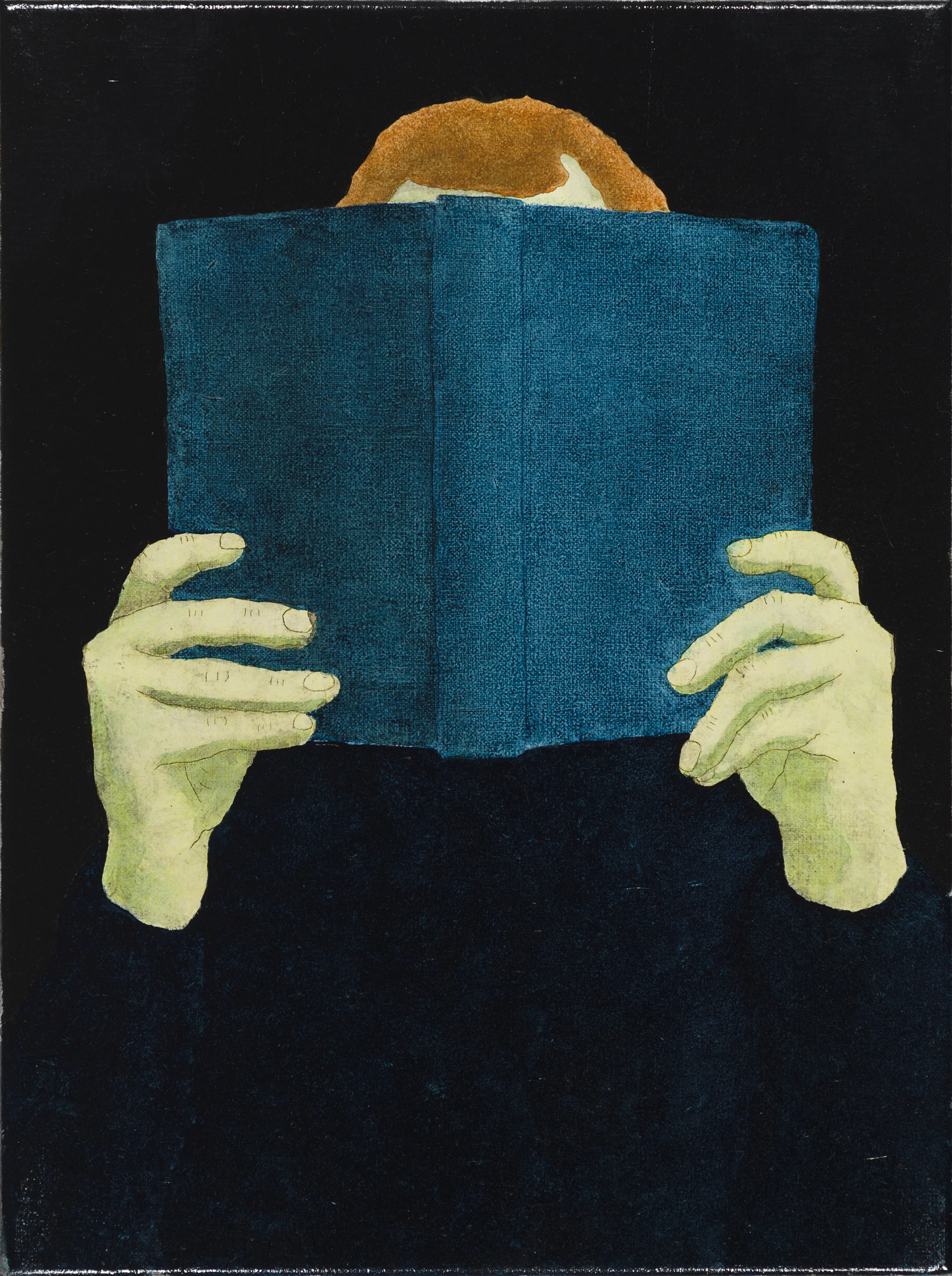 Untitled 2015 oil, watercolour and coloured pencil on linen 400 x 300mm