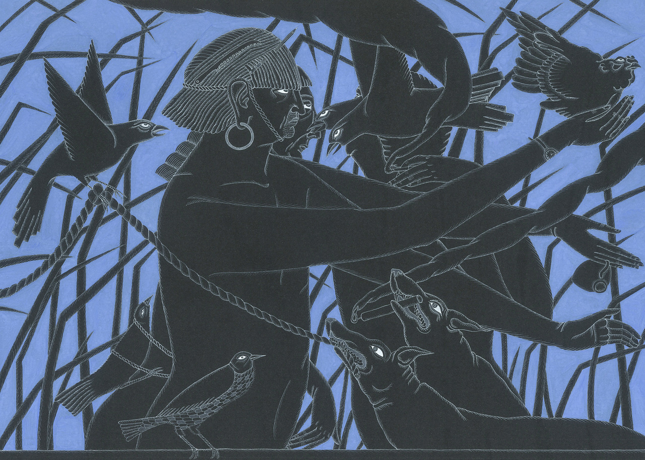 Bird Parable 2019 gouache and watercolour on paper 190 x 270mm