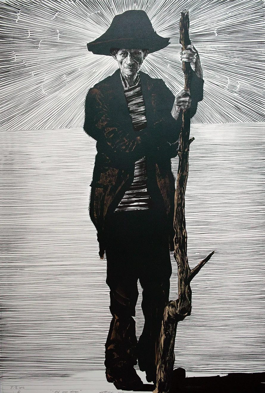 Old Man Gloom 2012 lithograph, edition of 22 760 x 560mm