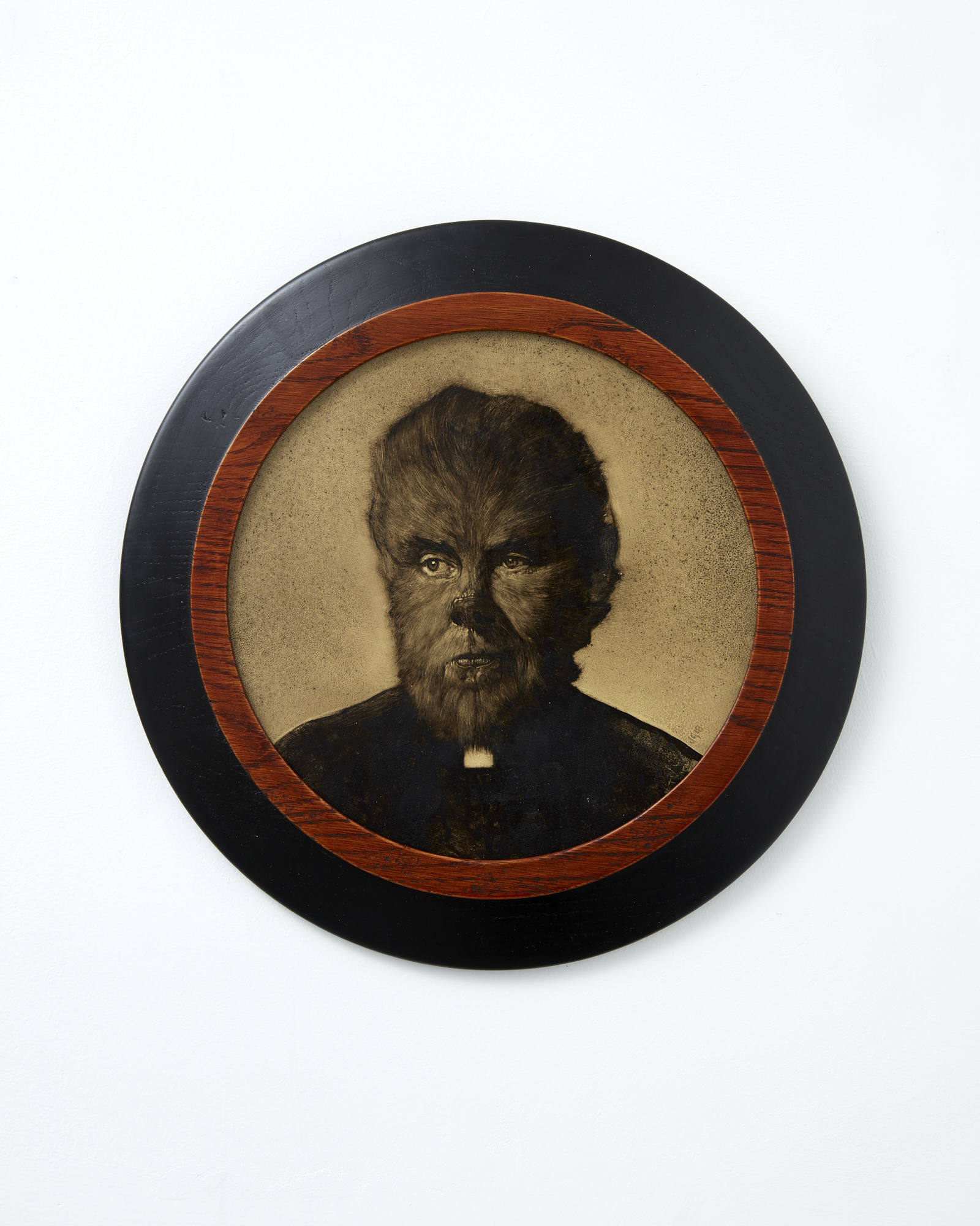 Benedictus 2018 oil on board 235 x 235mm